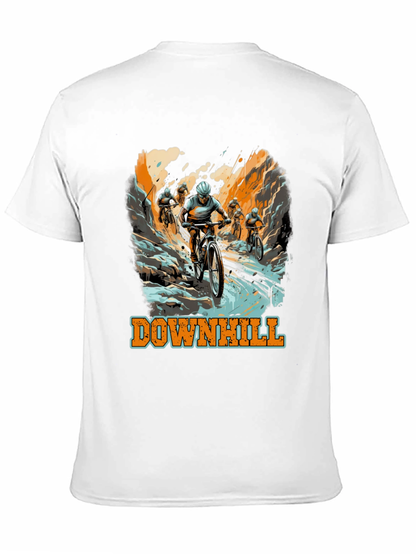 Downhill Mountain Biking Graphic Tee