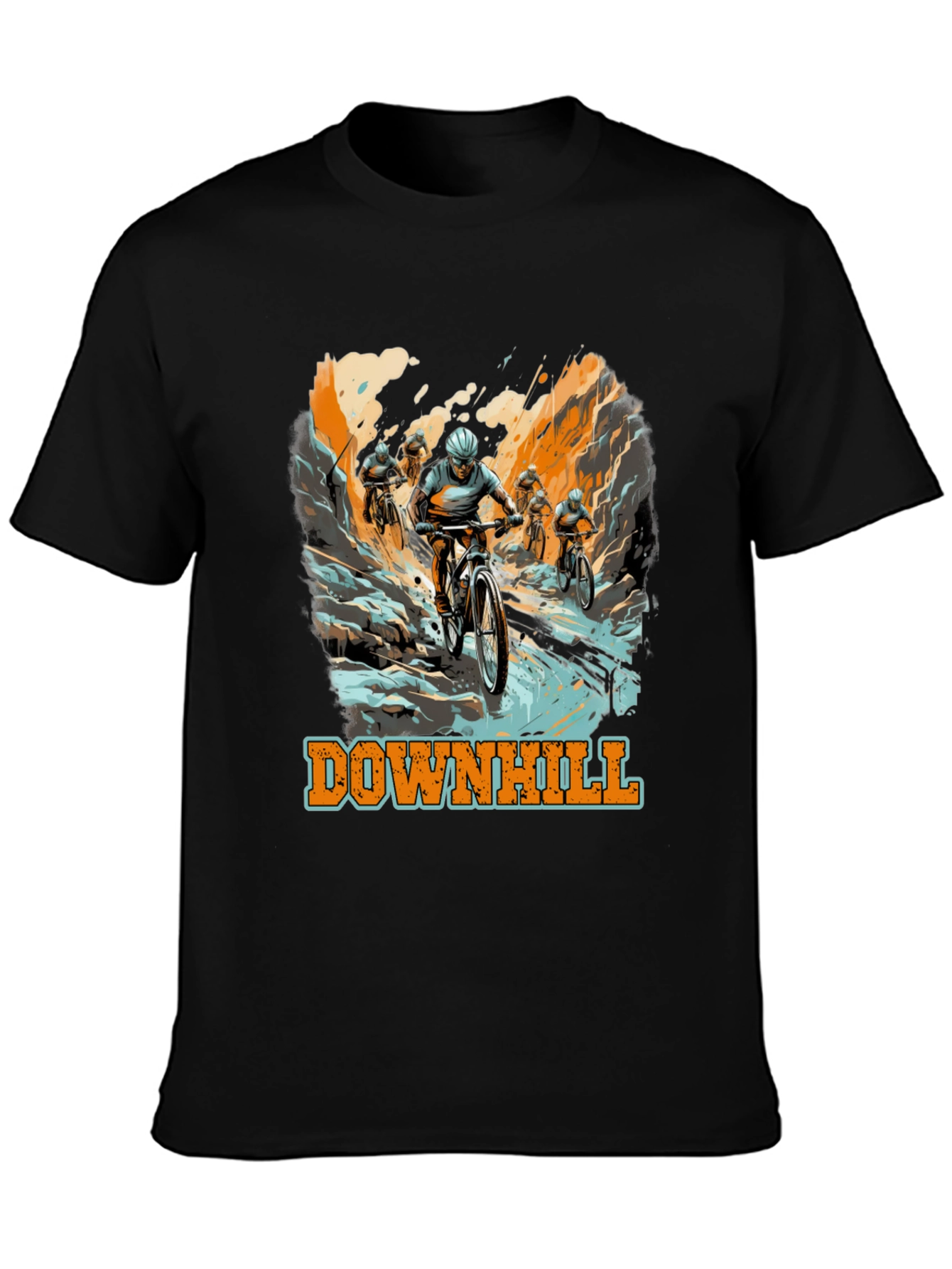 Downhill Mountain Biking Graphic Tee