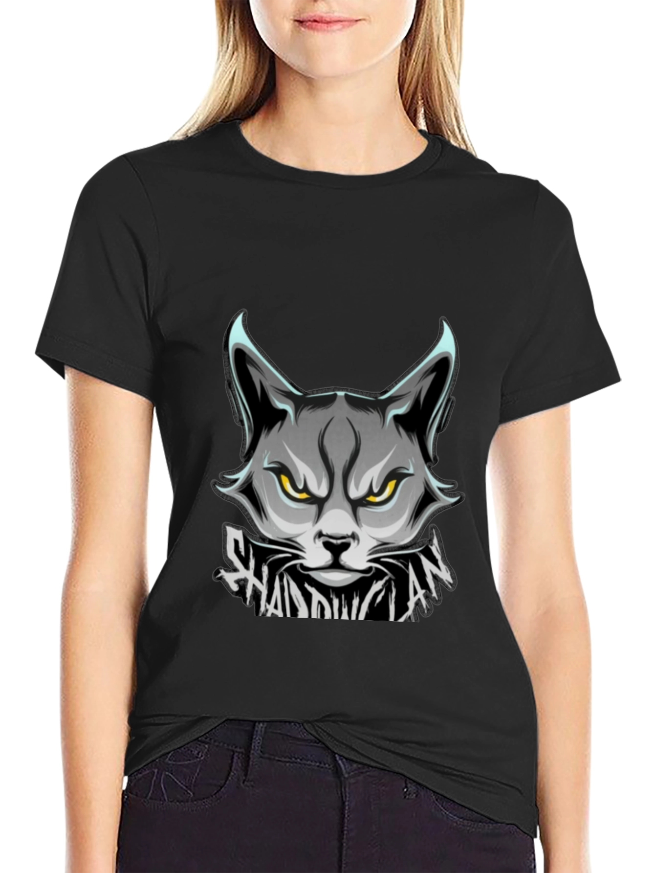 Shadowclan Cat Graphic T-Shirt - Stylish Mens Tee