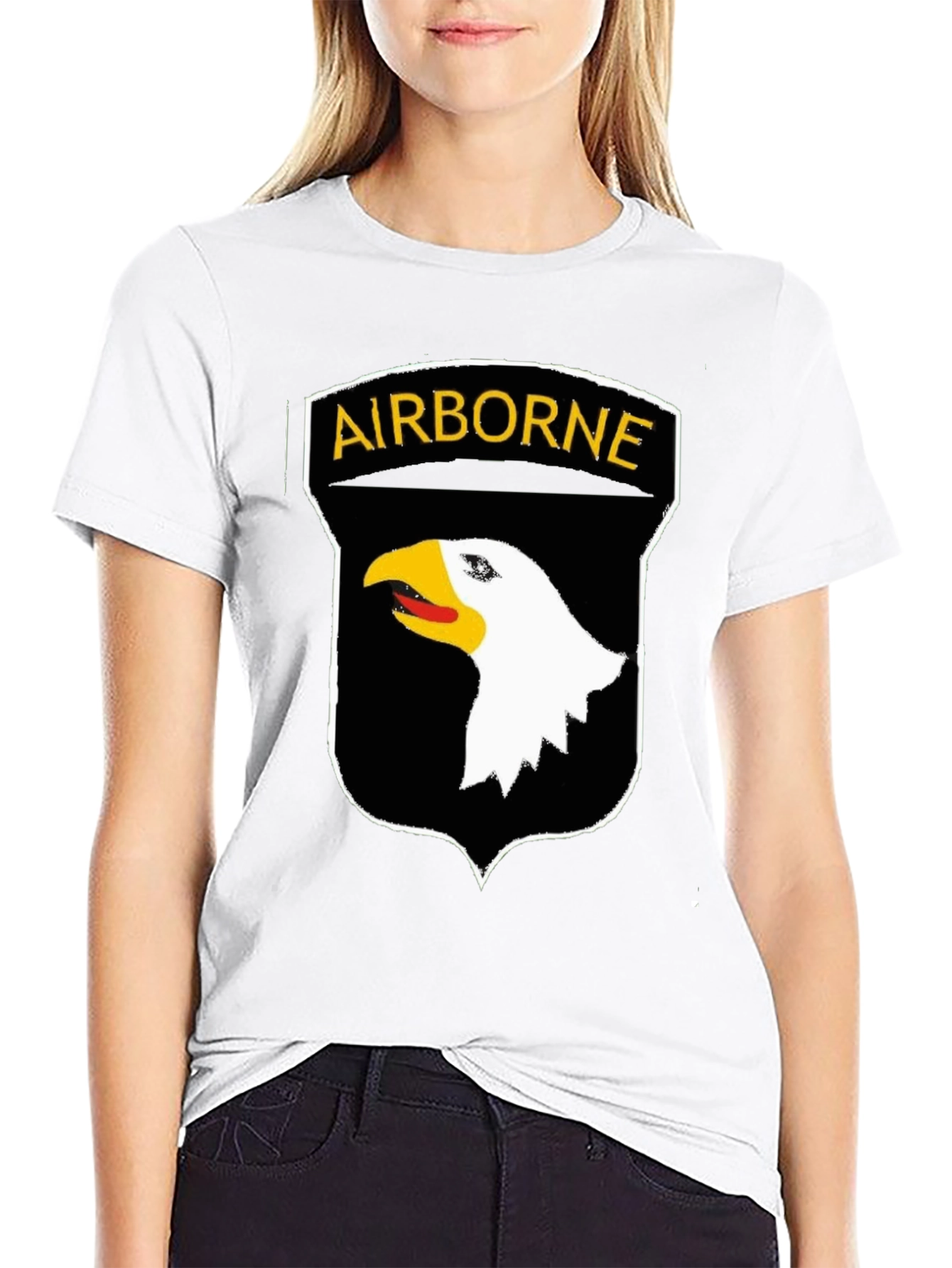 Airborne Eagle Emblem T-Shirt - Military Pride