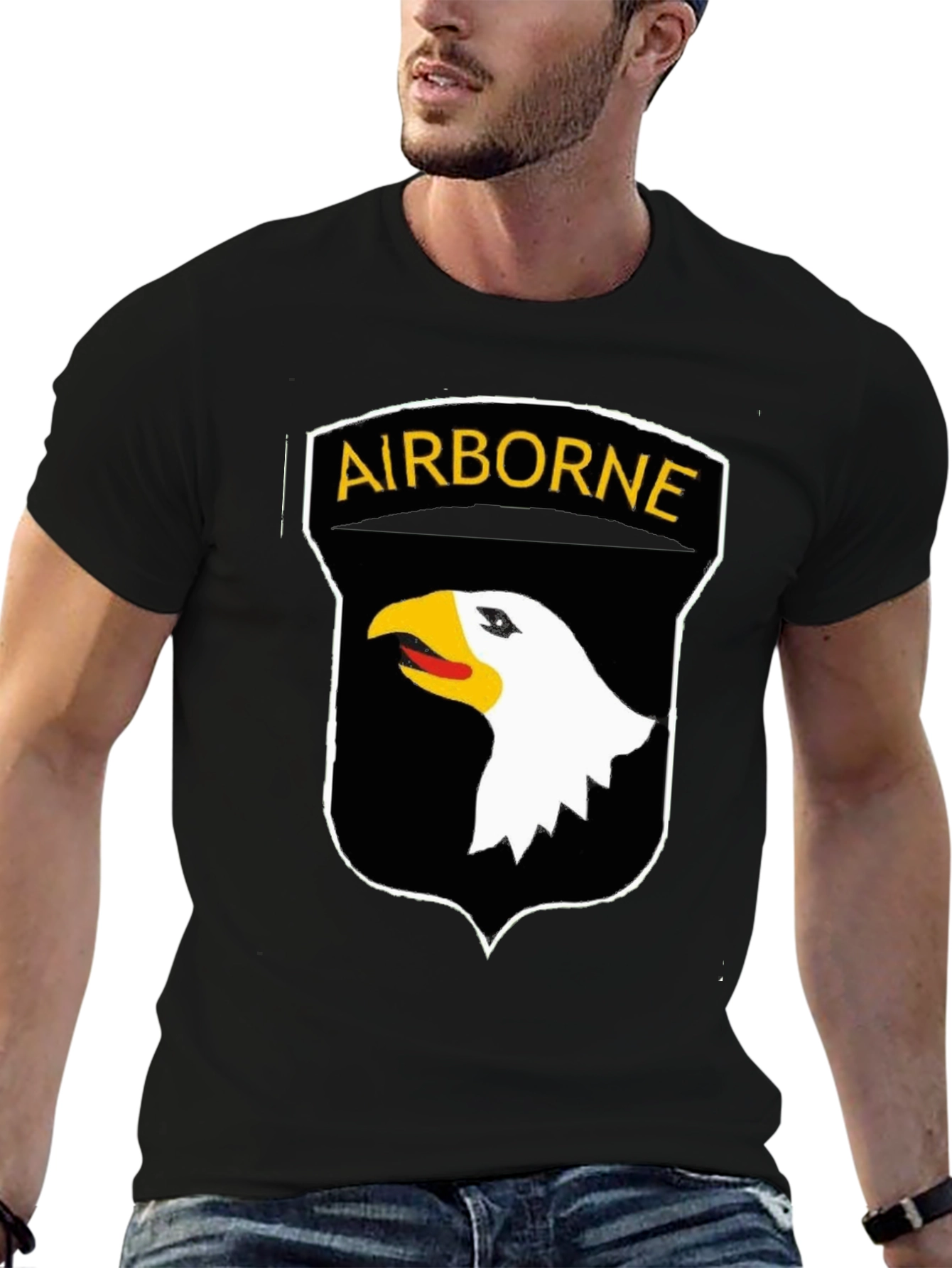 Airborne Eagle Emblem T-Shirt - Military Pride
