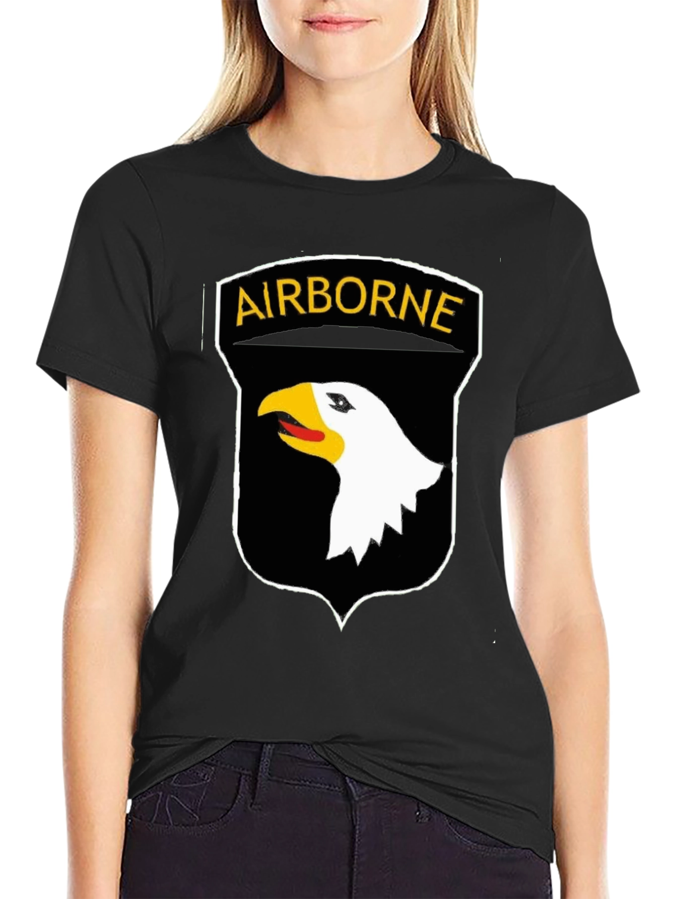 Airborne Eagle Emblem T-Shirt - Military Pride