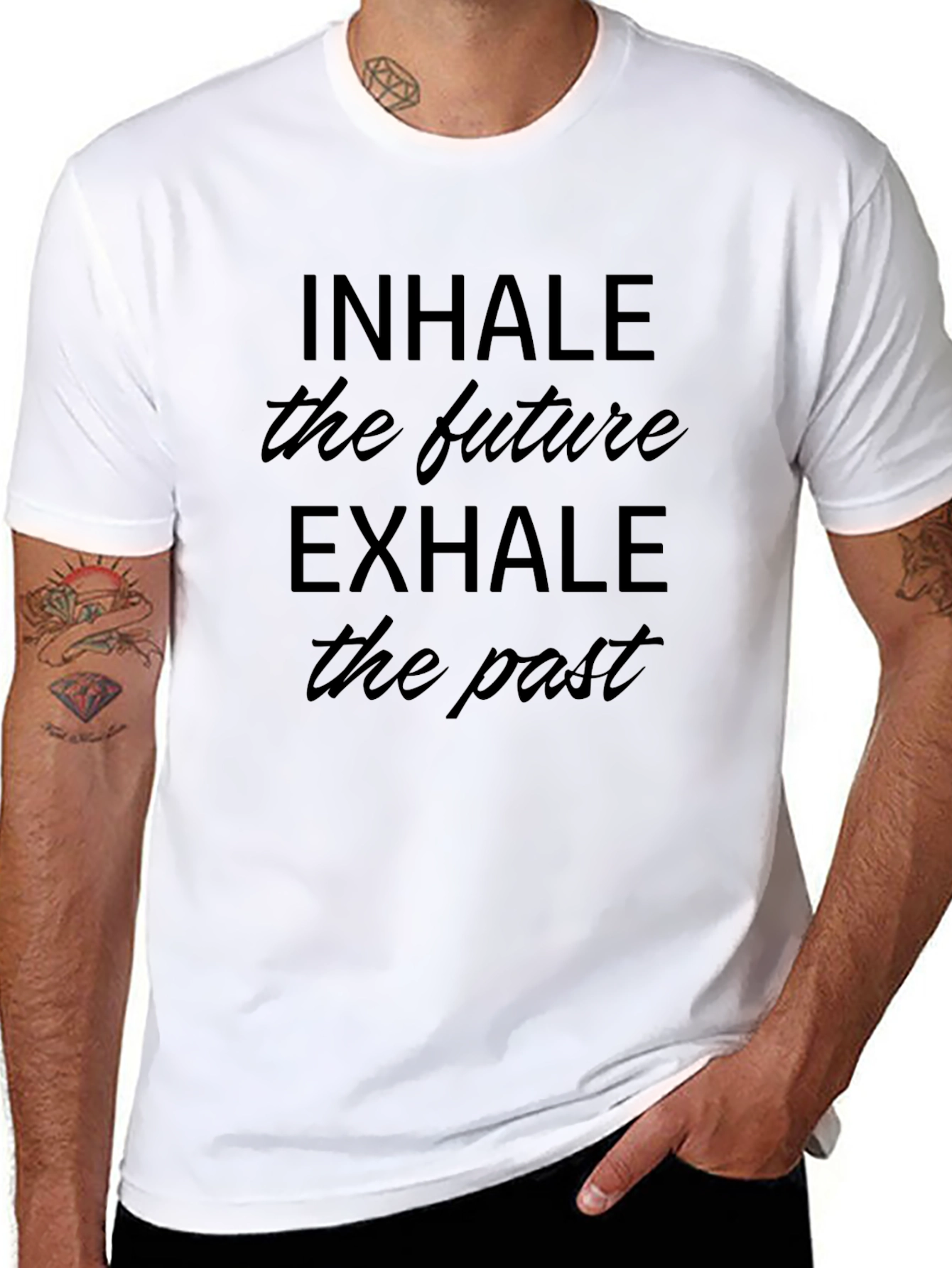 Inhale the Future Exhale the Past Black T-Shirt