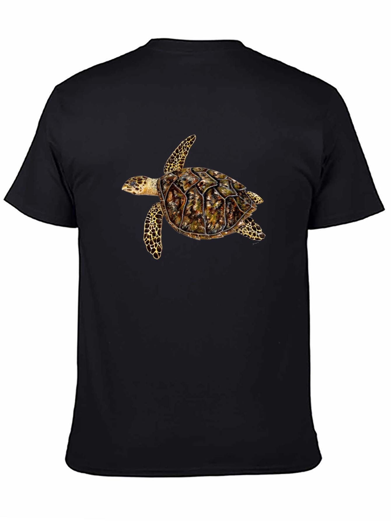 Sea Turtle Graphic Black T-Shirt