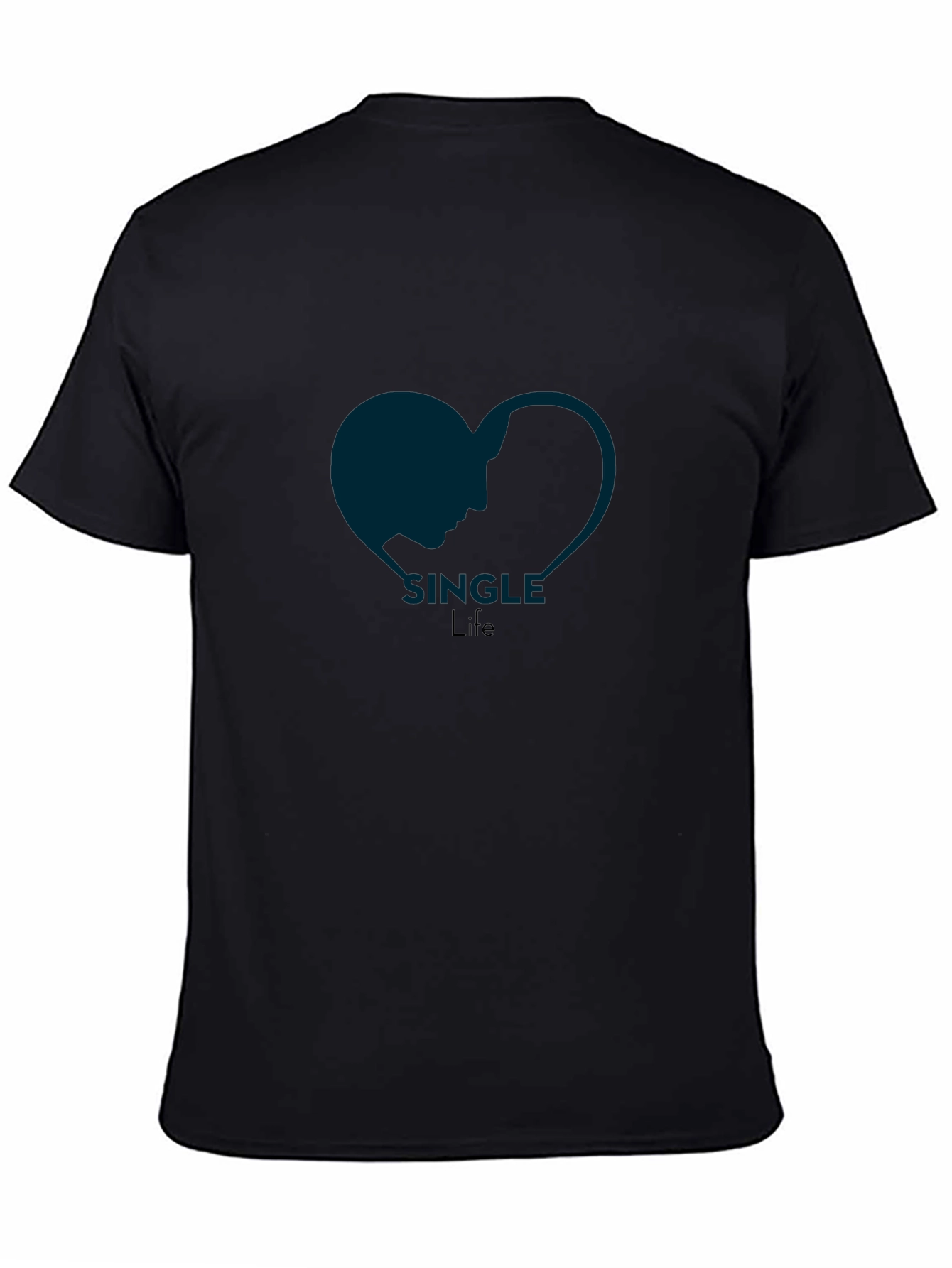Single Life Graphic Tee - Modern Heart Design