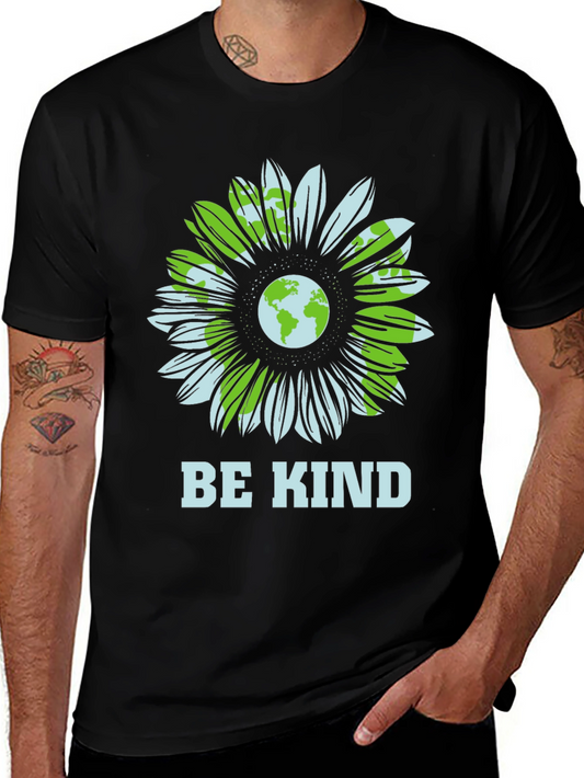 Be Kind Earth Flower Graphic Tee - Unisex