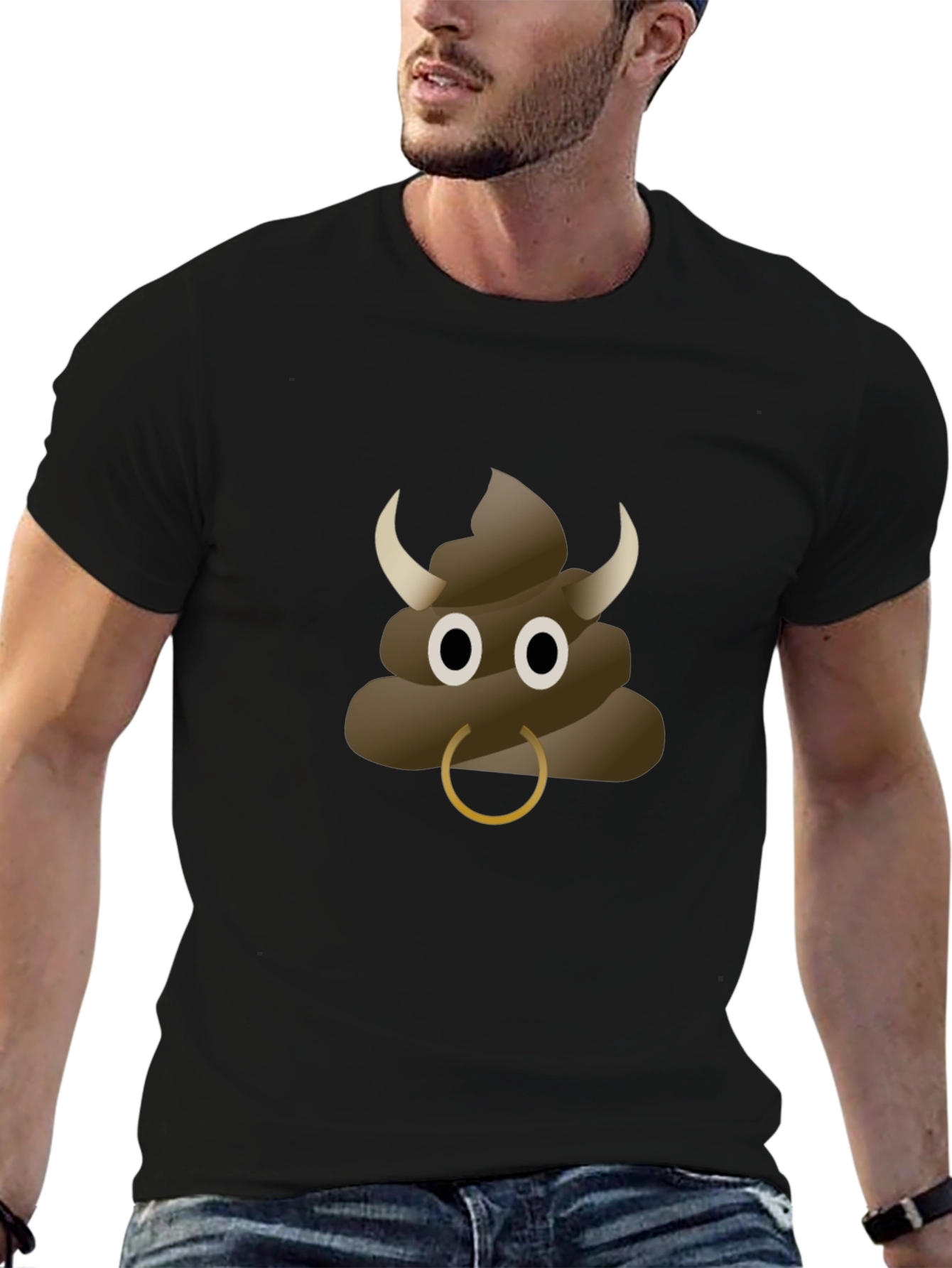 Bull Poop Emoji T-Shirt - Funny & Unique