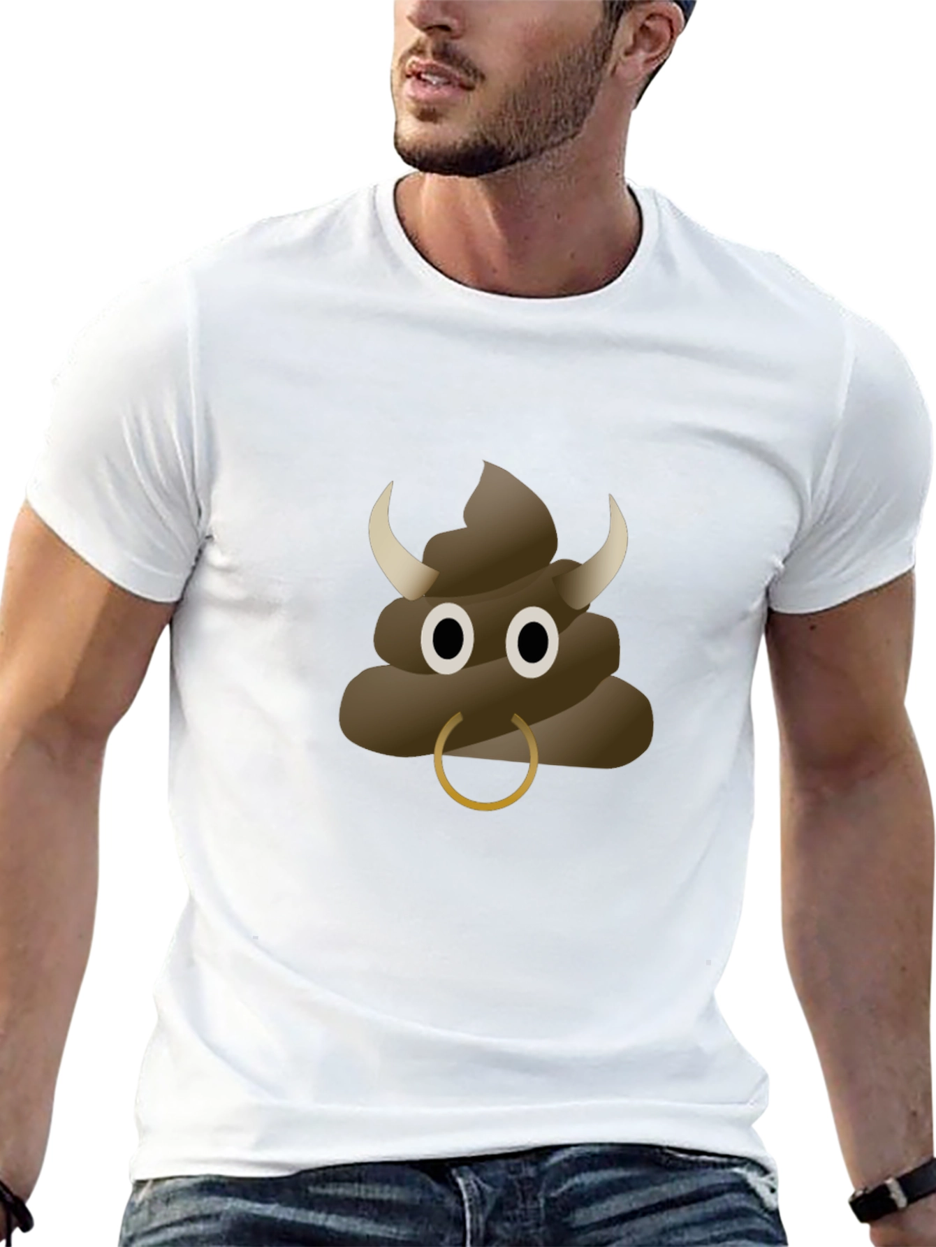 Bull Poop Emoji T-Shirt - Funny & Unique