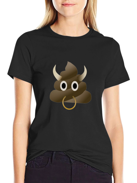 Bull Poop Emoji T-Shirt - Funny & Unique