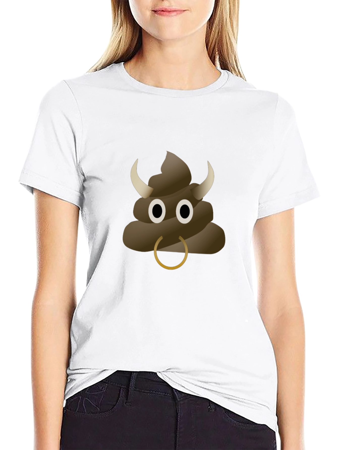 Bull Poop Emoji T-Shirt - Funny & Unique