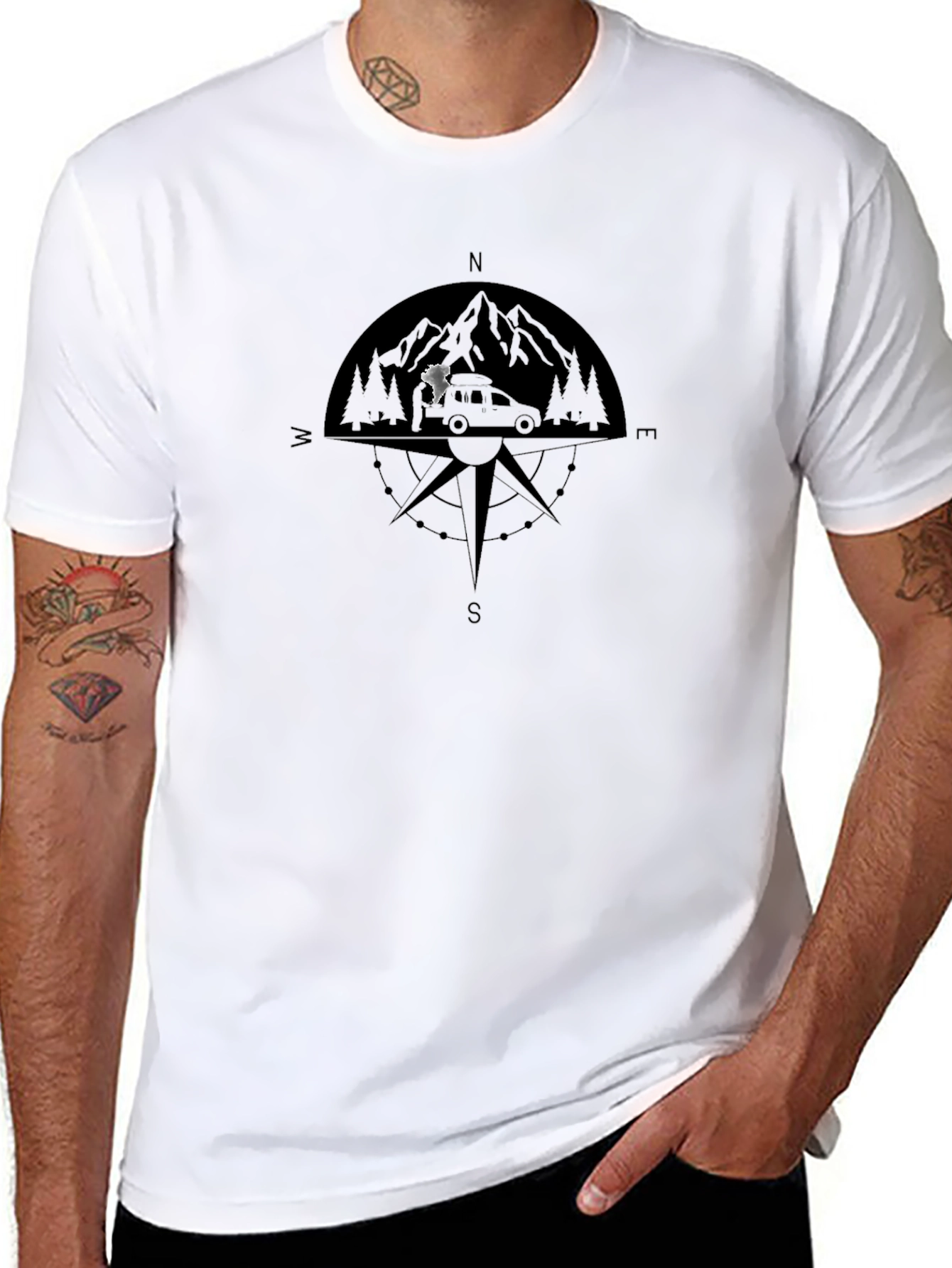 Adventure Compass Graphic T-Shirt