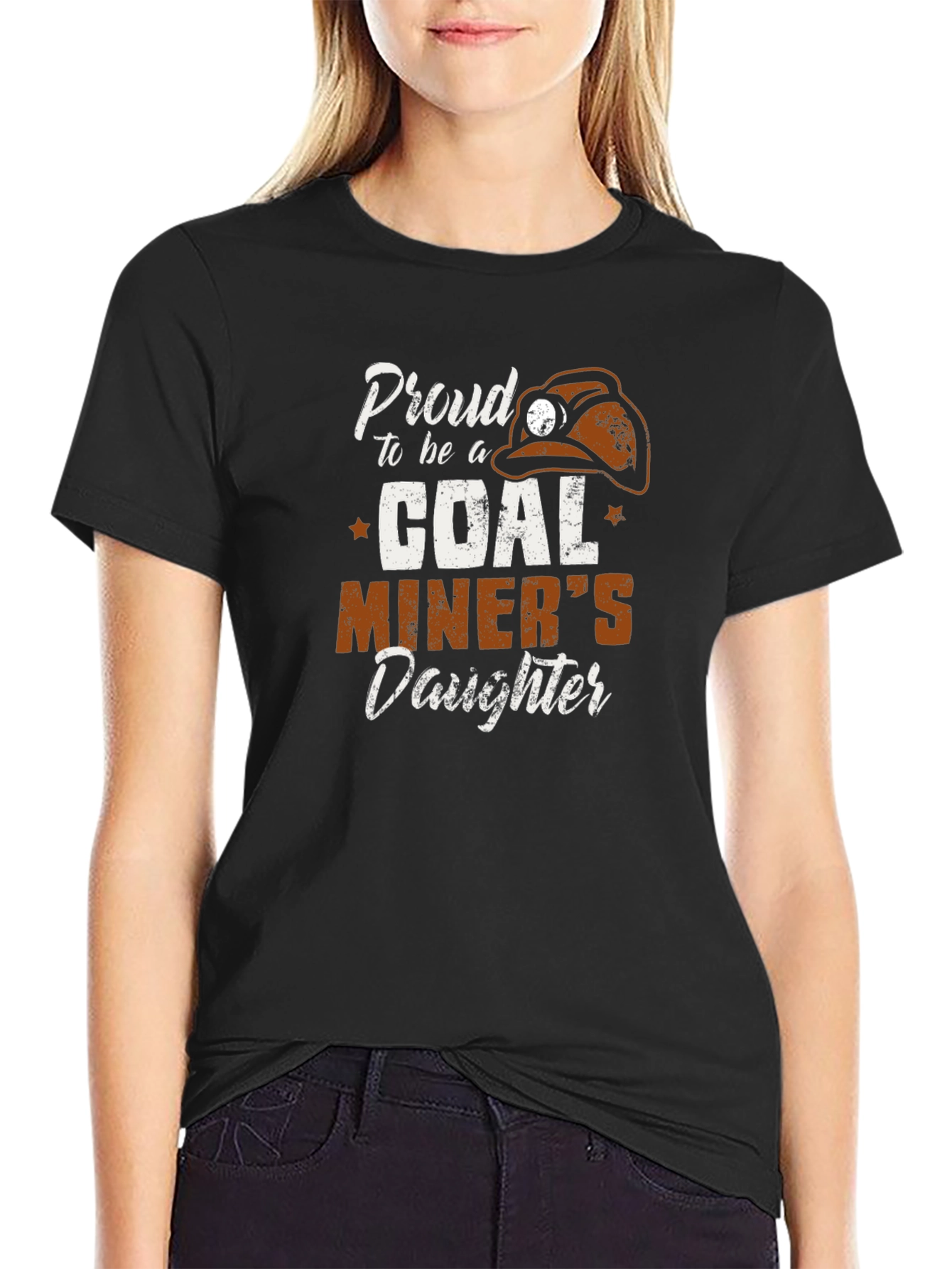 Proud Coal Miners Daughter T-Shirt - Black