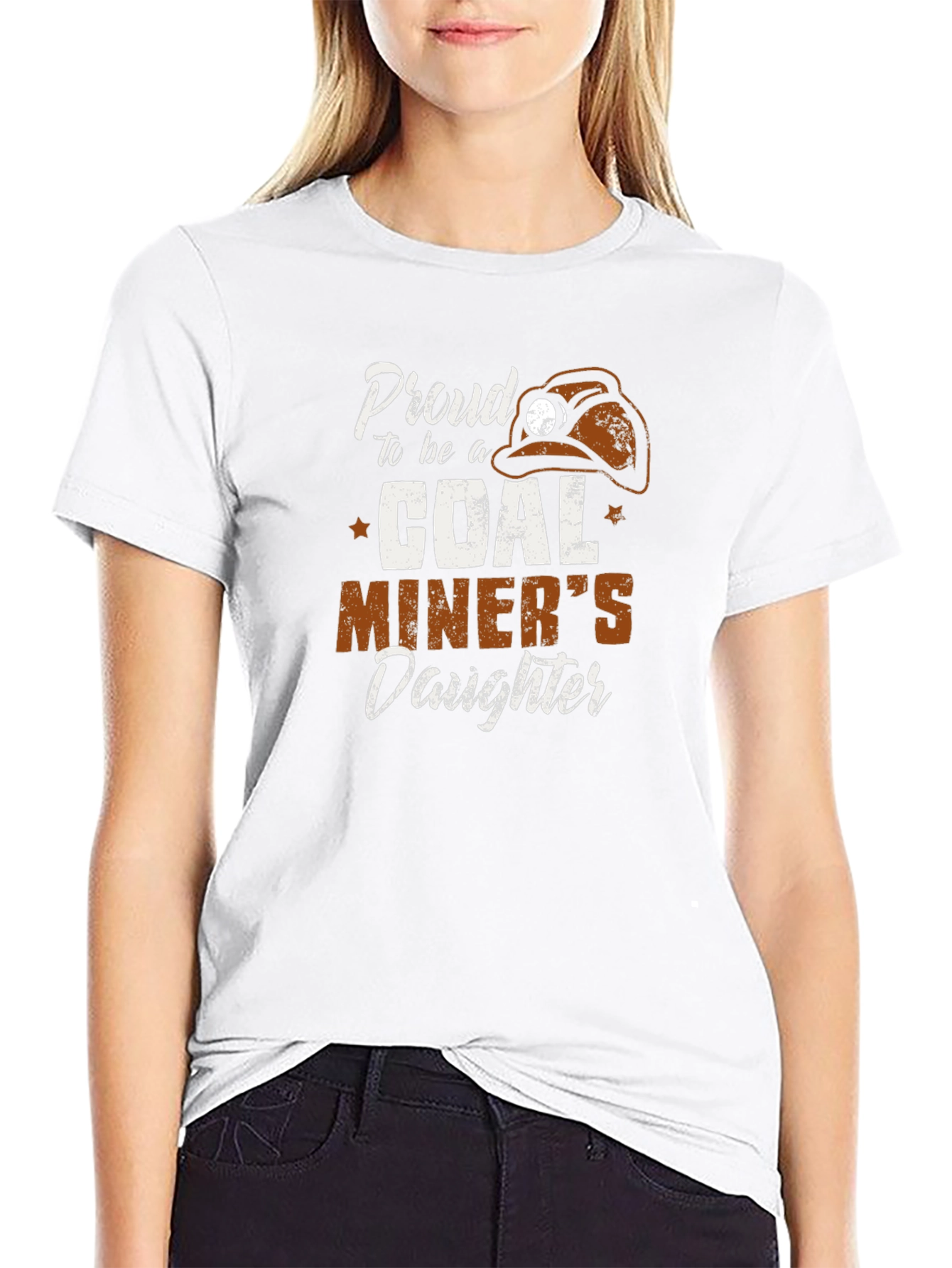 Proud Coal Miners Daughter T-Shirt - Black