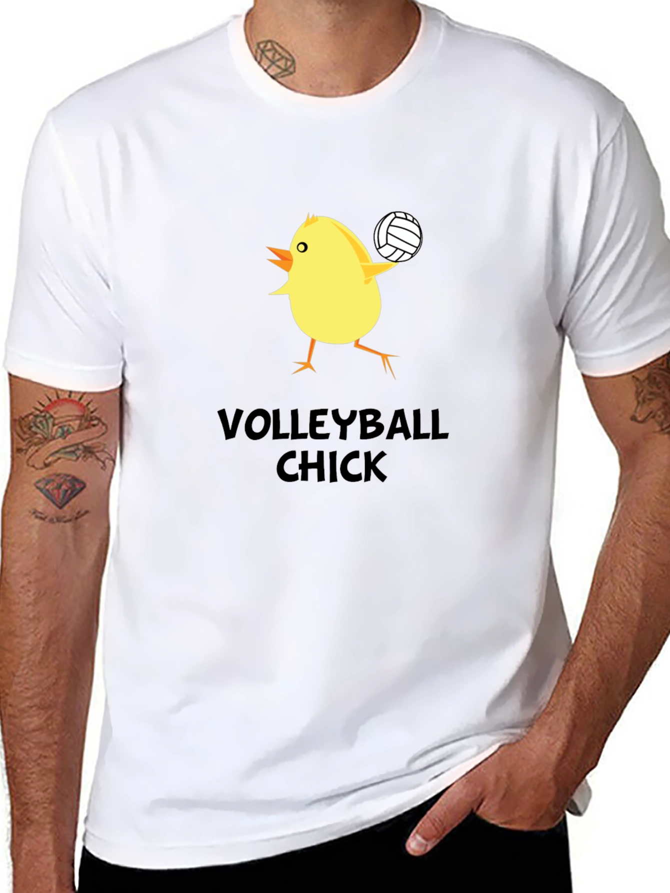 Volleyball Chick T-Shirt - Sporty & Fun Design