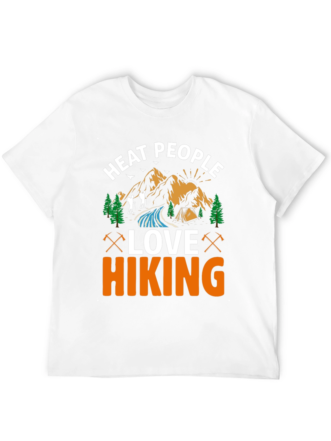 Heat People Love Hiking Graphic Tee