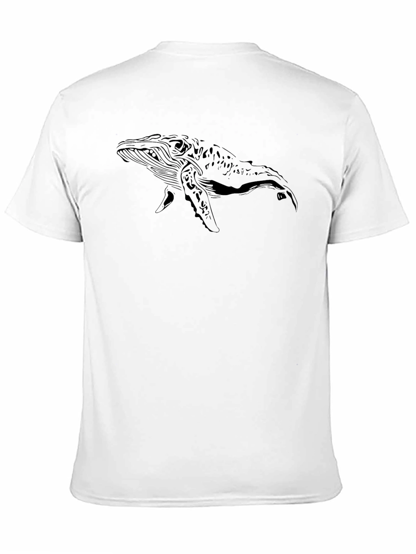 Whale Graphic Black T-Shirt