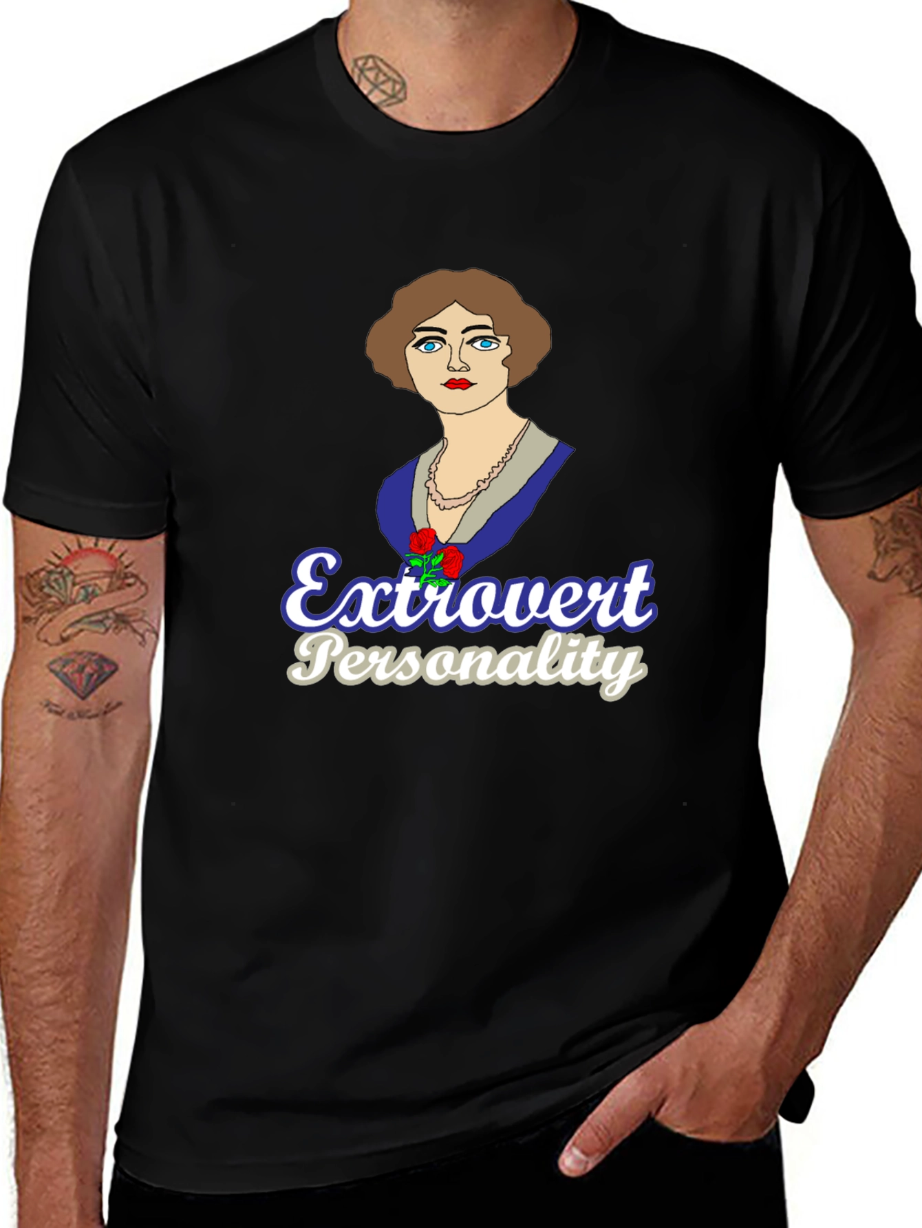 Extrovert Personality Graphic T-Shirt