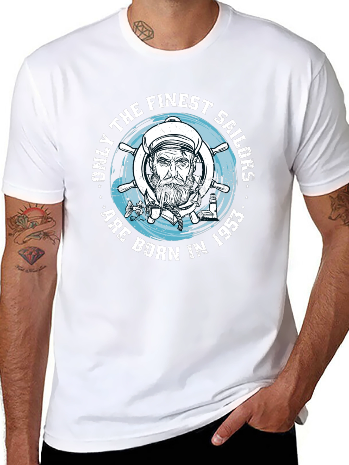 Finest Sailors Born in 1953 Graphic T-Shirt