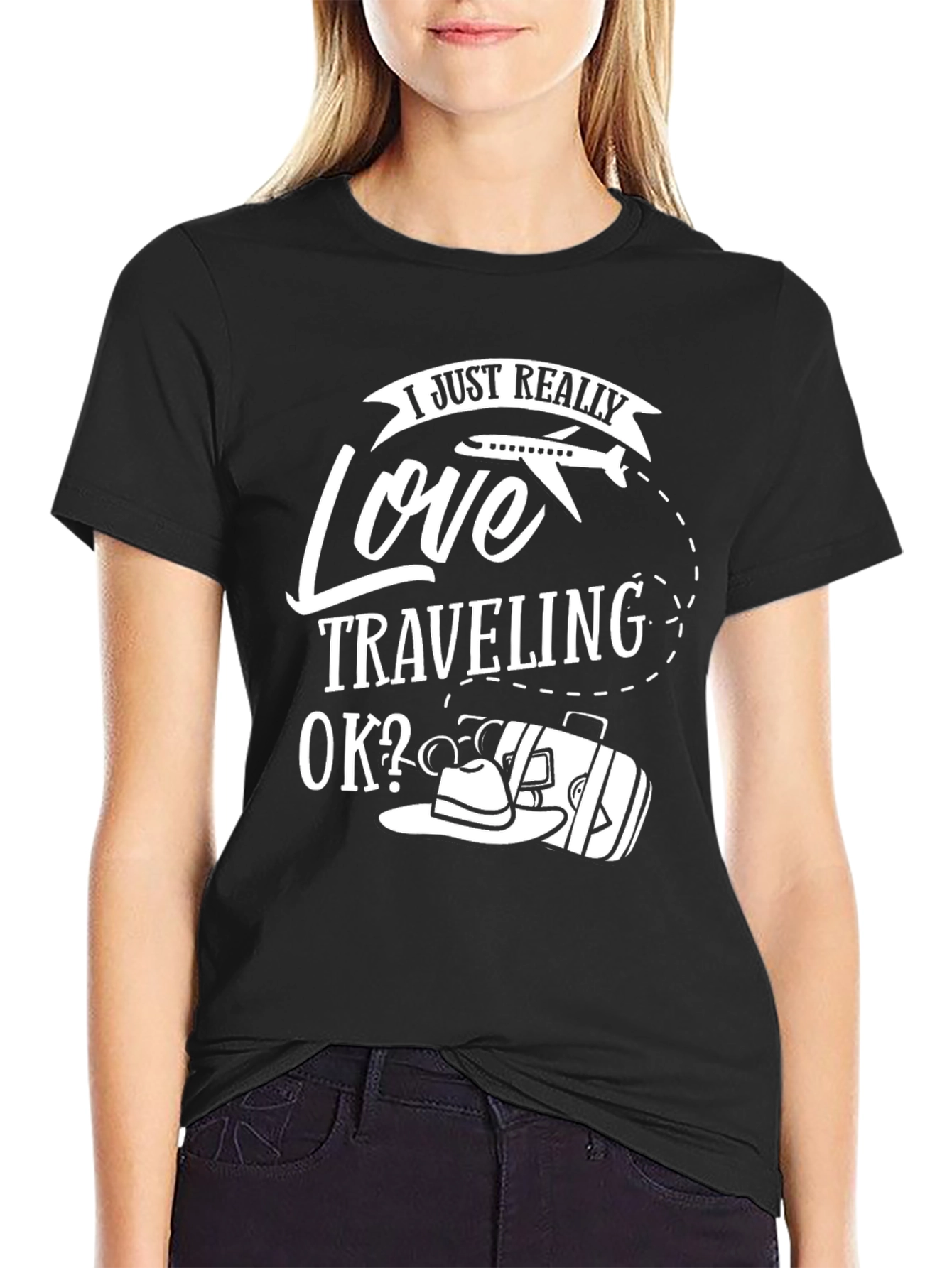 Love Traveling T-Shirt - Black Travel Tee
