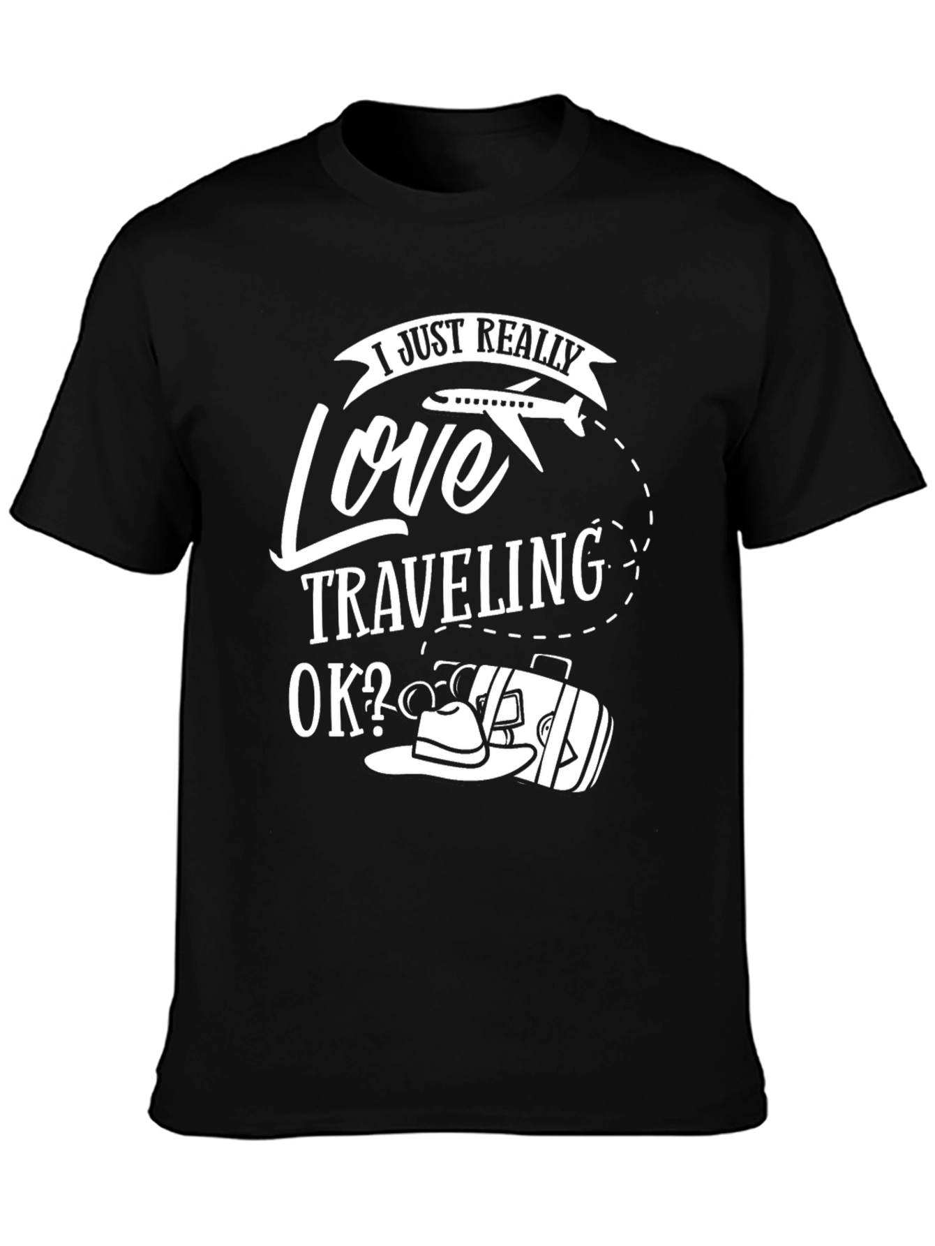 Love Traveling T-Shirt - Black Travel Tee