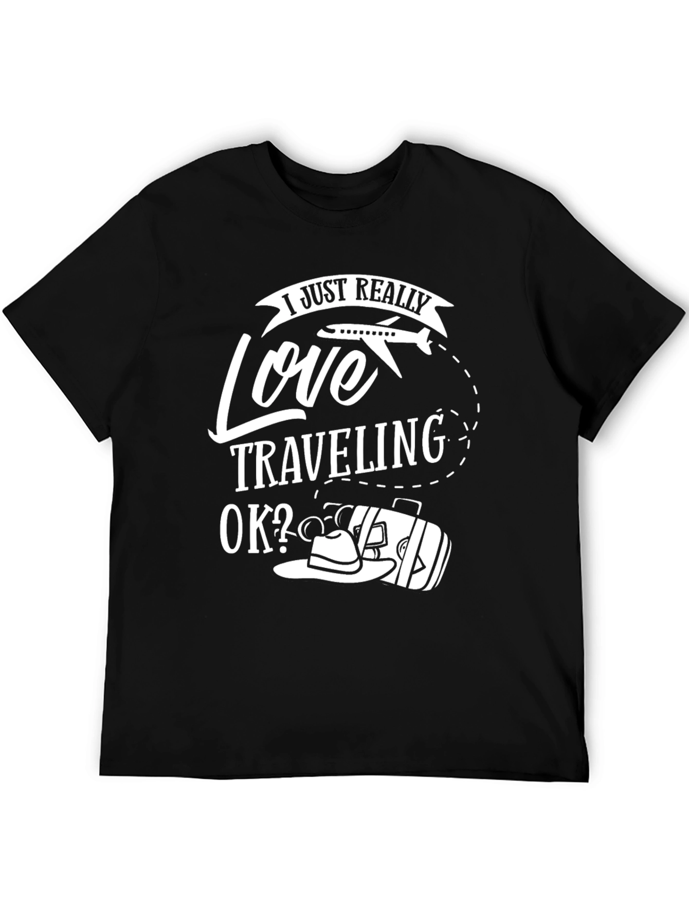 Love Traveling T-Shirt - Black Travel Tee