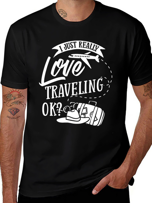 Love Traveling T-Shirt - Black Travel Tee