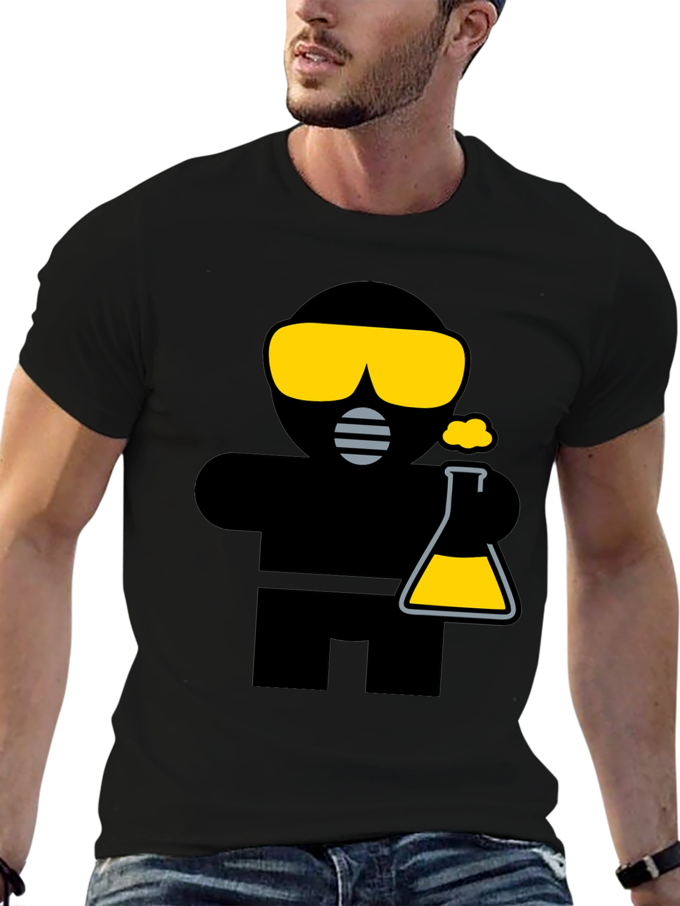 Hazmat Science Graphic Tee - Black Unisex