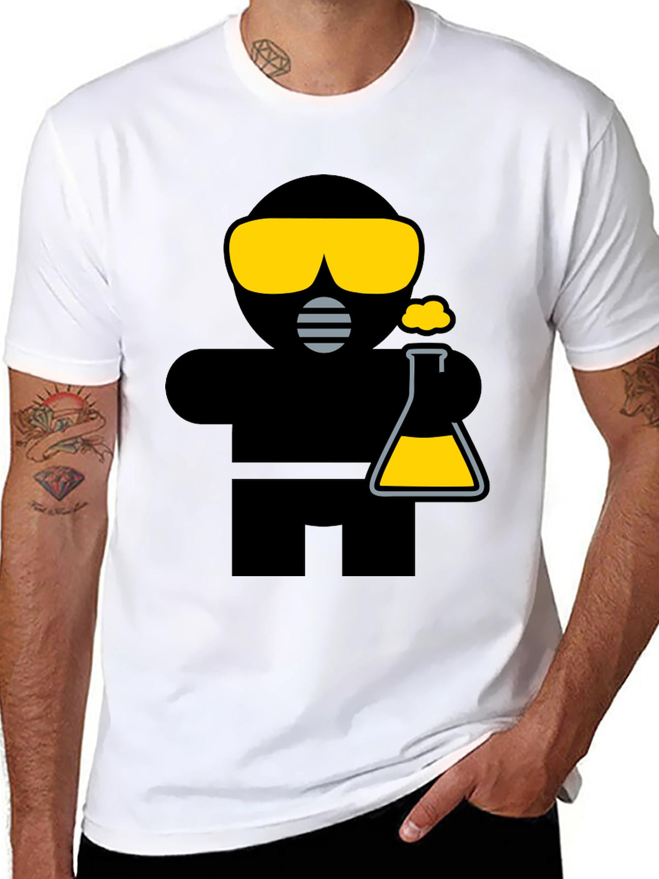 Hazmat Science Graphic Tee - Black Unisex