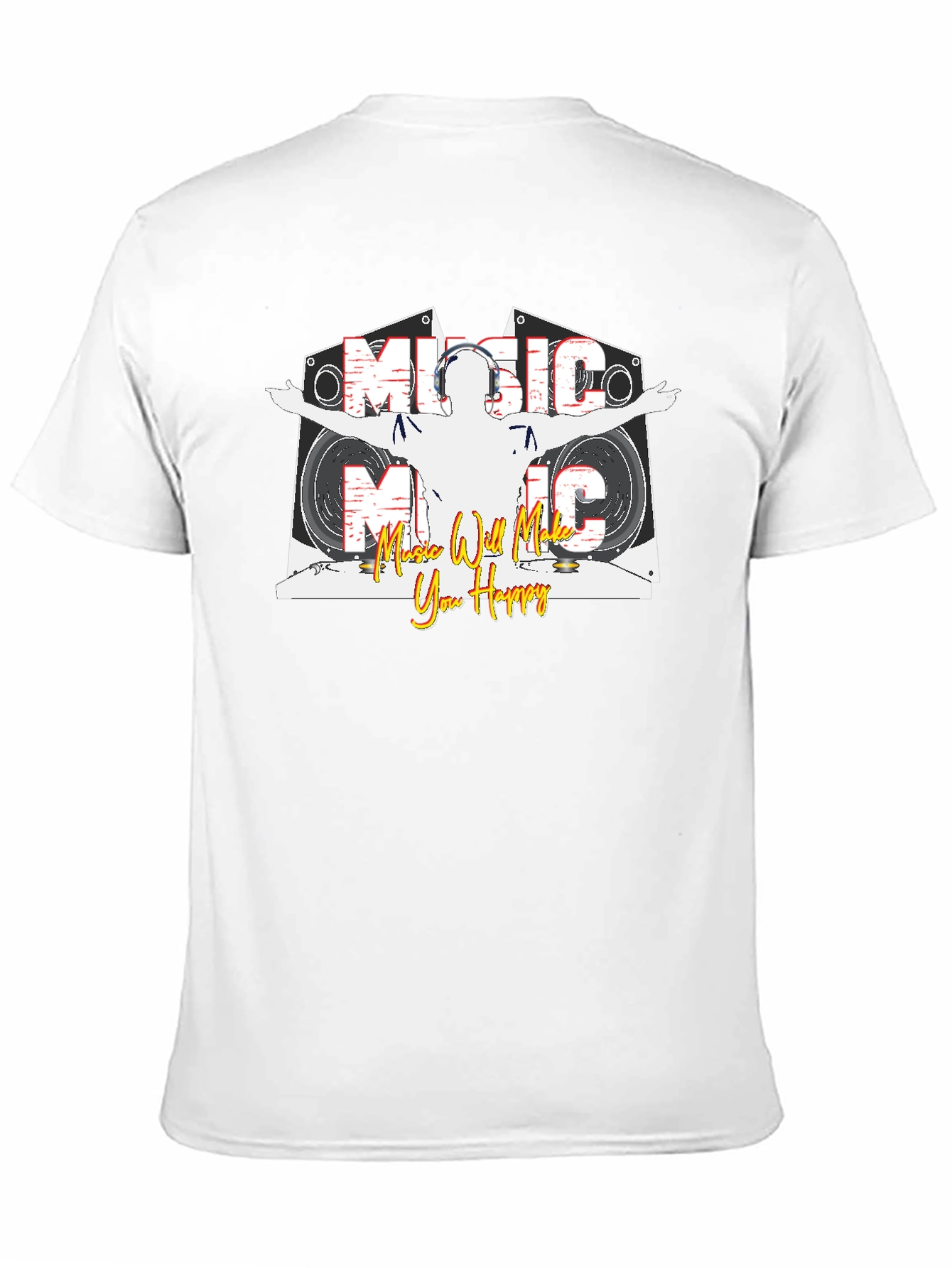 Music Makes You Happy Graphic T-Shirt