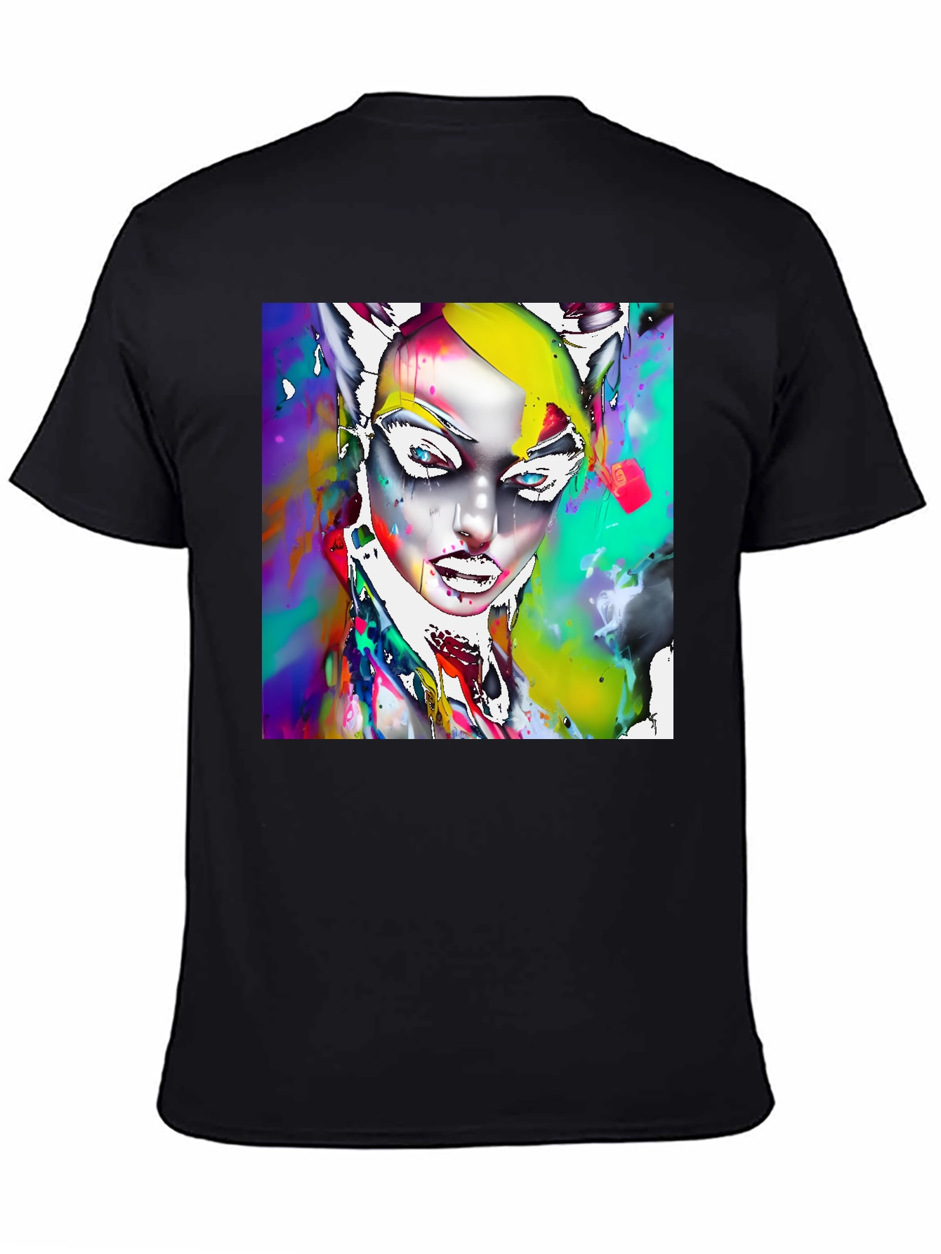 Abstract Art T-Shirt - Catwoman Inspired Design