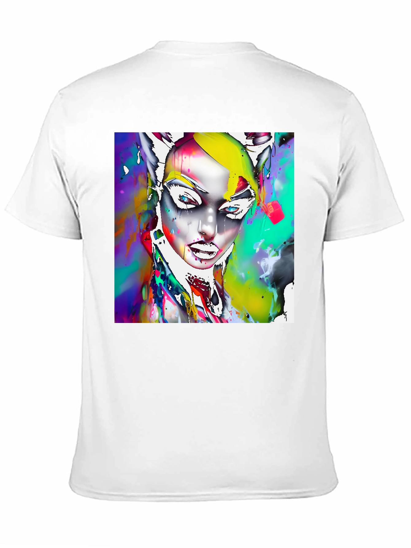 Abstract Art T-Shirt - Catwoman Inspired Design