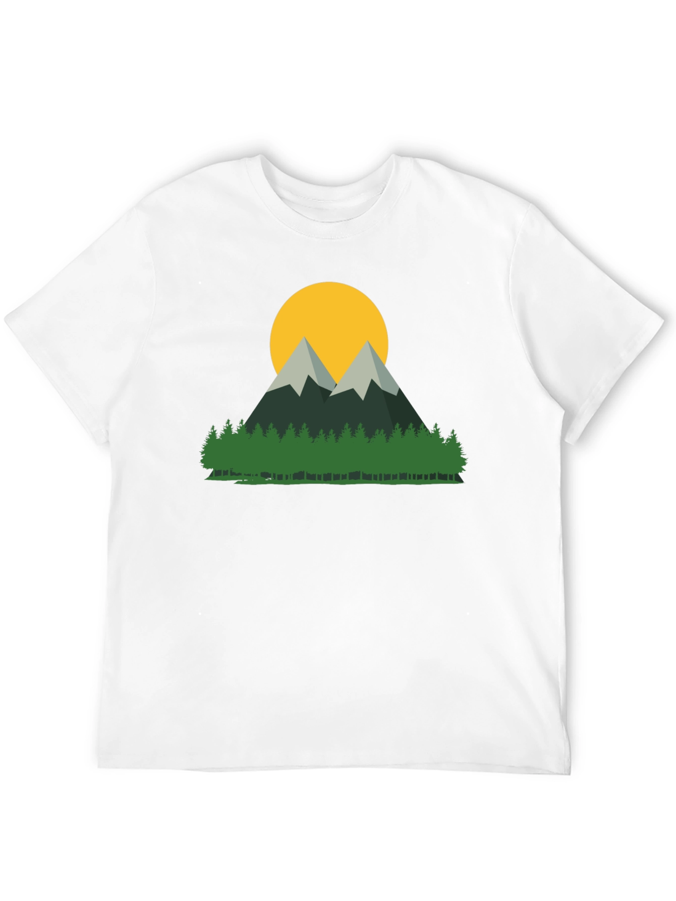Mountain & Sun Graphic Tee - Nature Lovers Shirt