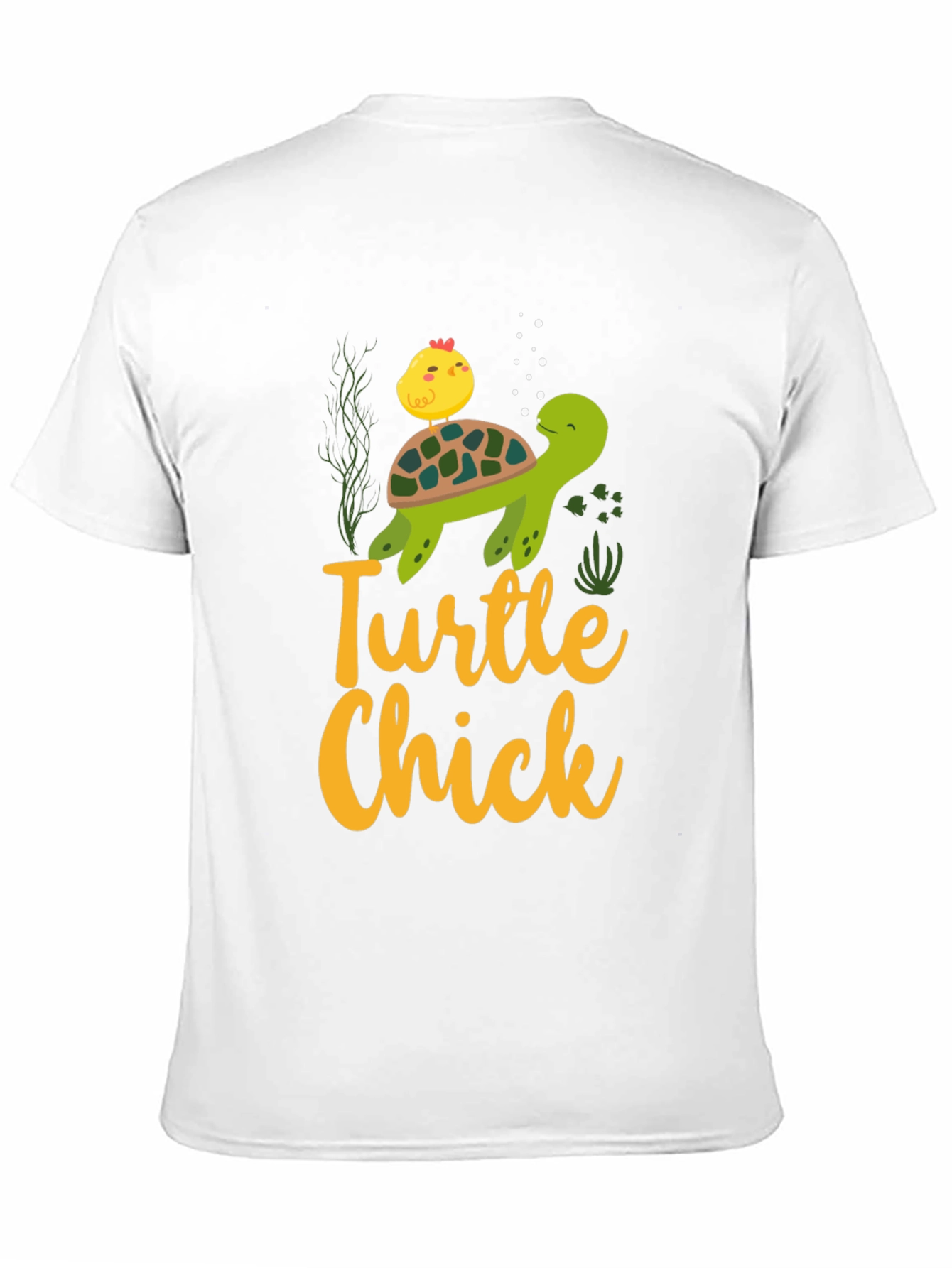 Turtle Chick Graphic Print T-Shirt