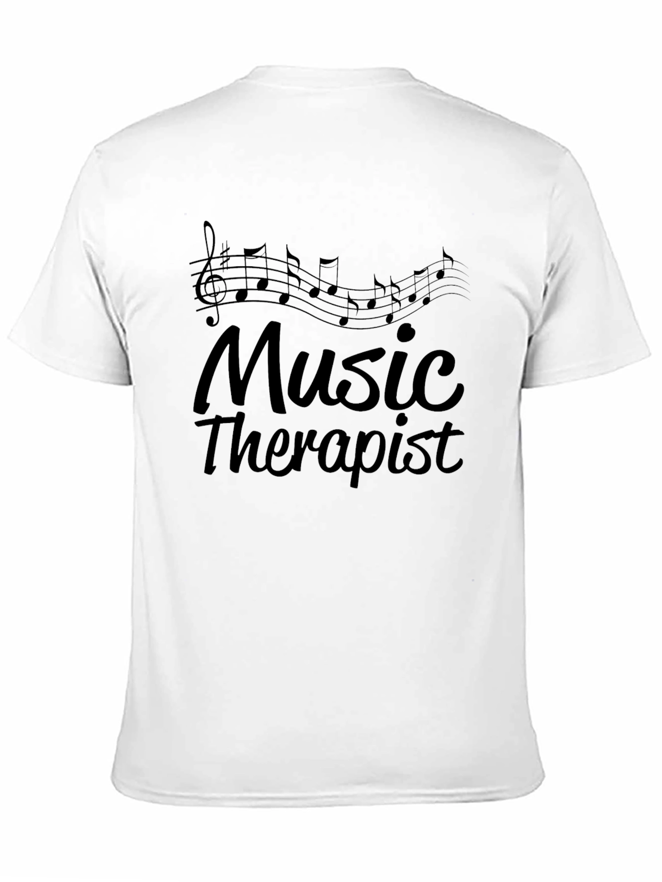 Music Therapist T-Shirt - Black Graphic Tee