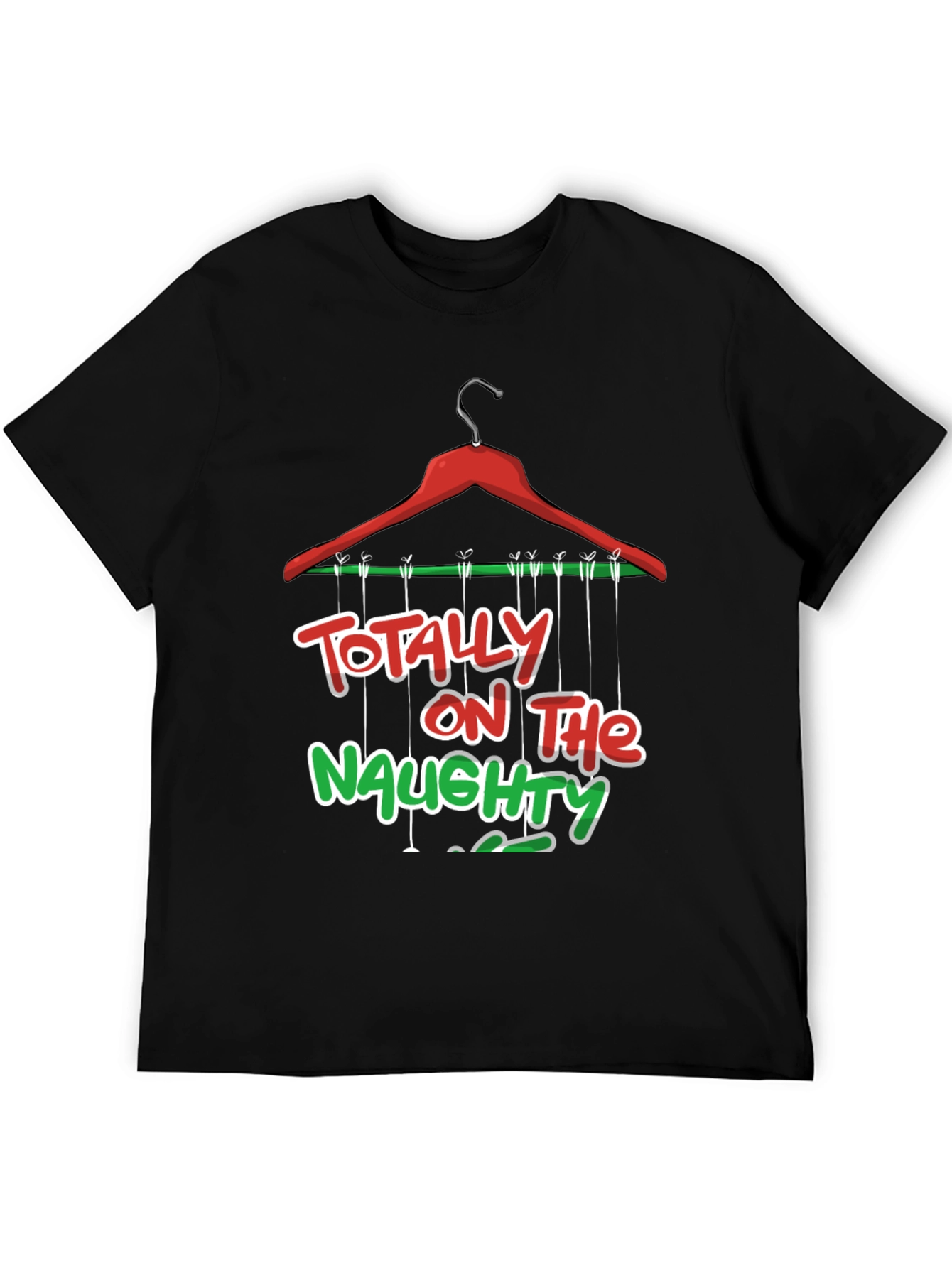 Naughty List T-Shirt: Festive Holiday Apparel