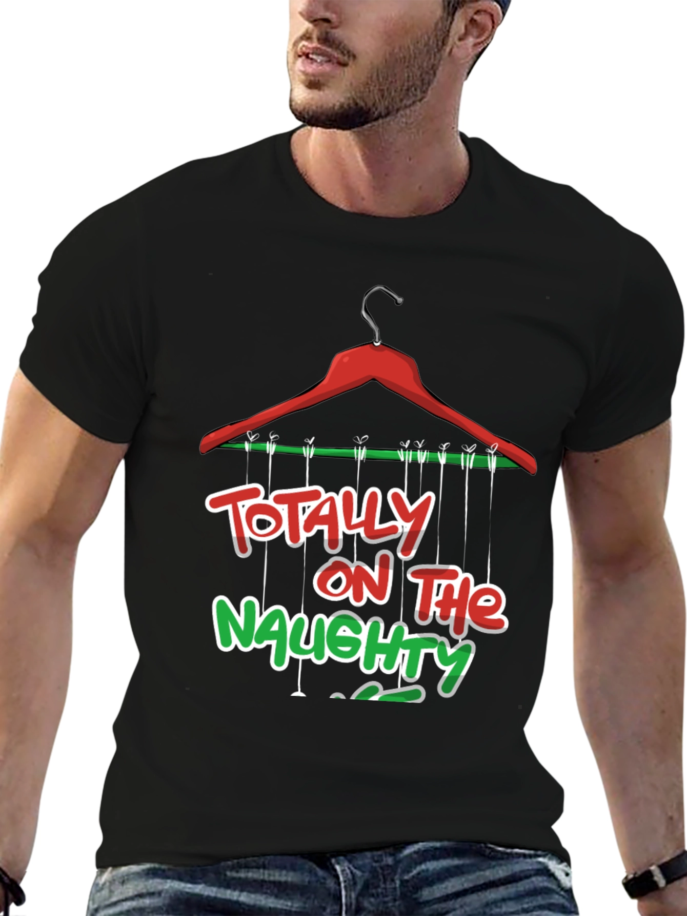 Naughty List T-Shirt: Festive Holiday Apparel