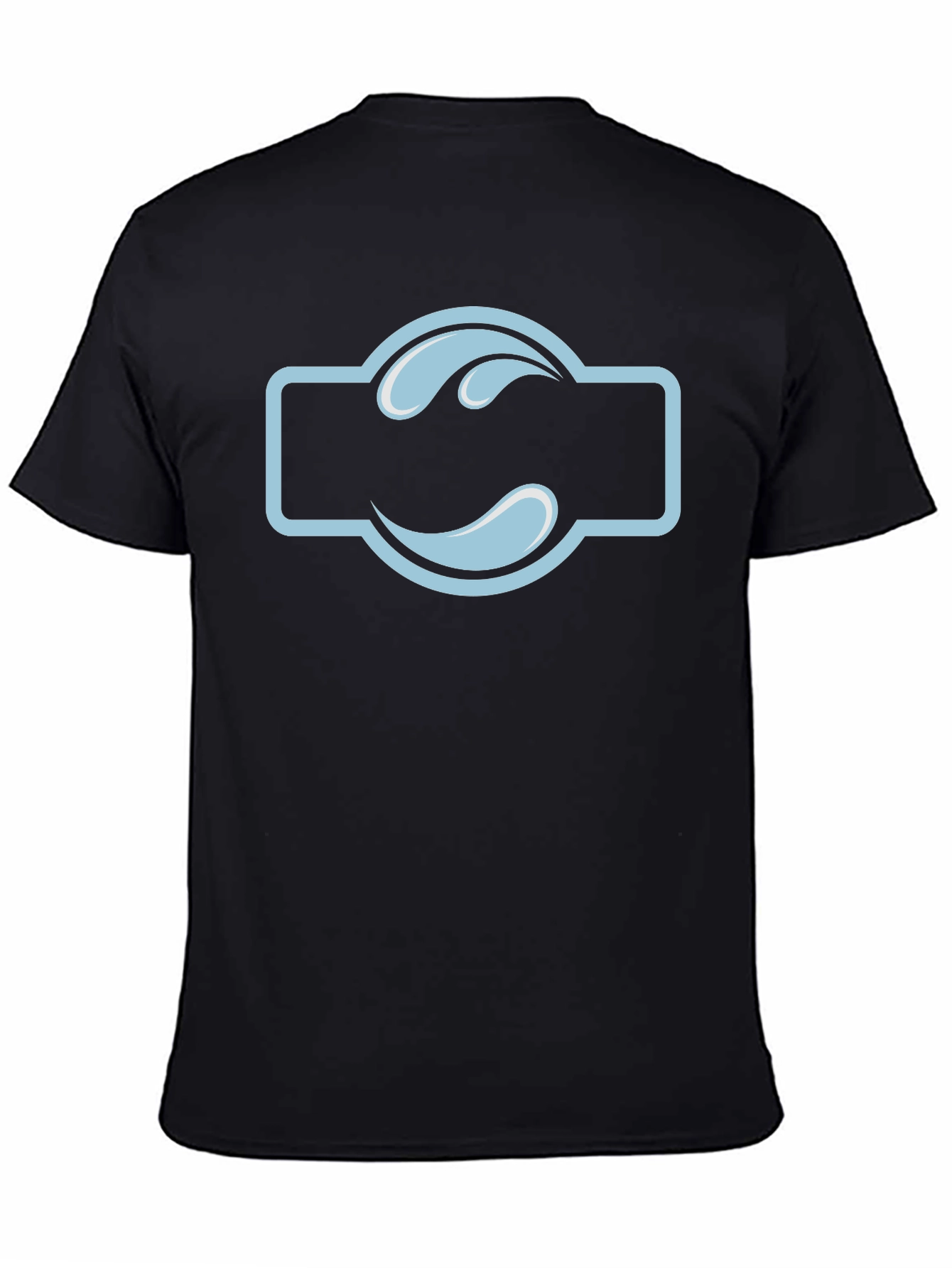 Black T-Shirt with Water Drop Logo