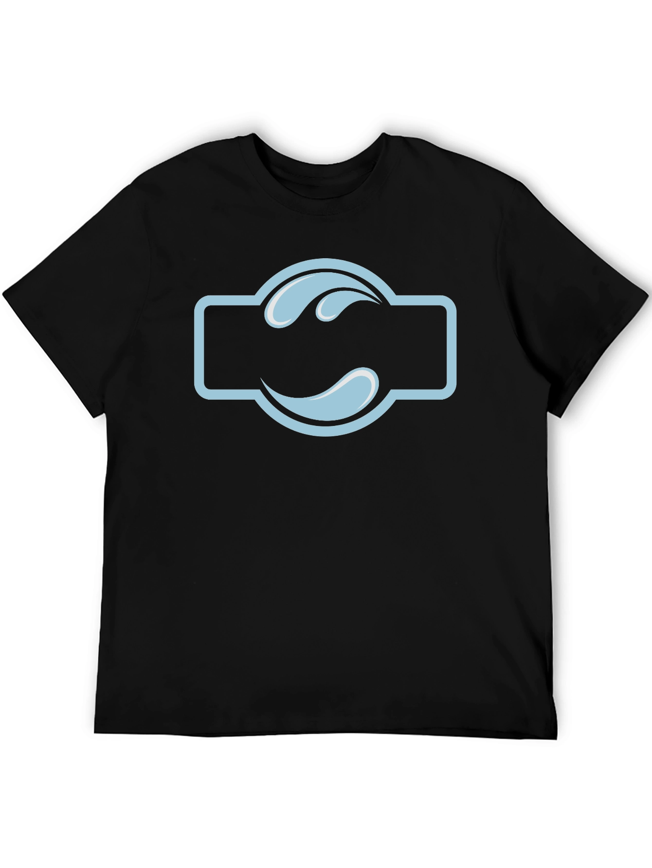Black T-Shirt with Water Drop Logo