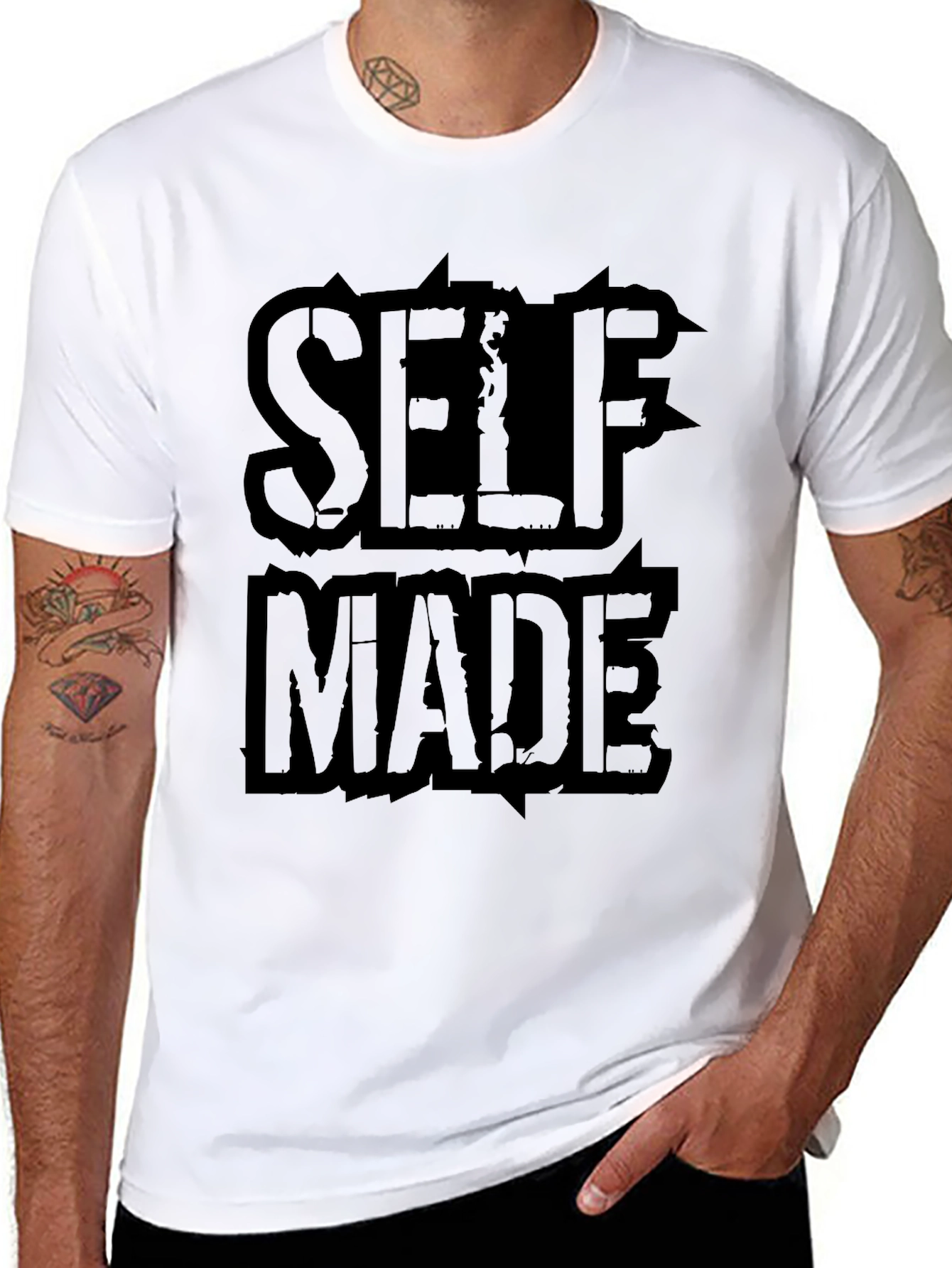 Self Made Graphic T-Shirt - Bold Statement Tee