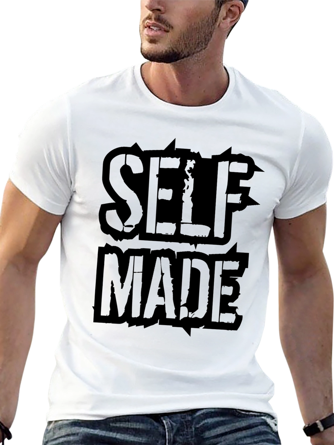 Self Made Graphic T-Shirt - Bold Statement Tee