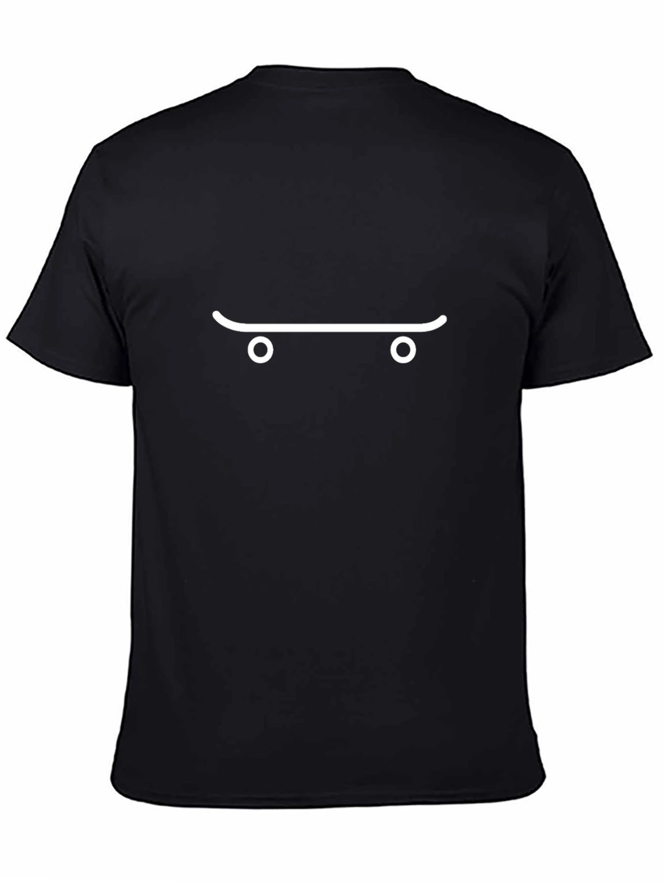 Skateboard Graphic Tee - Cool Black T-Shirt