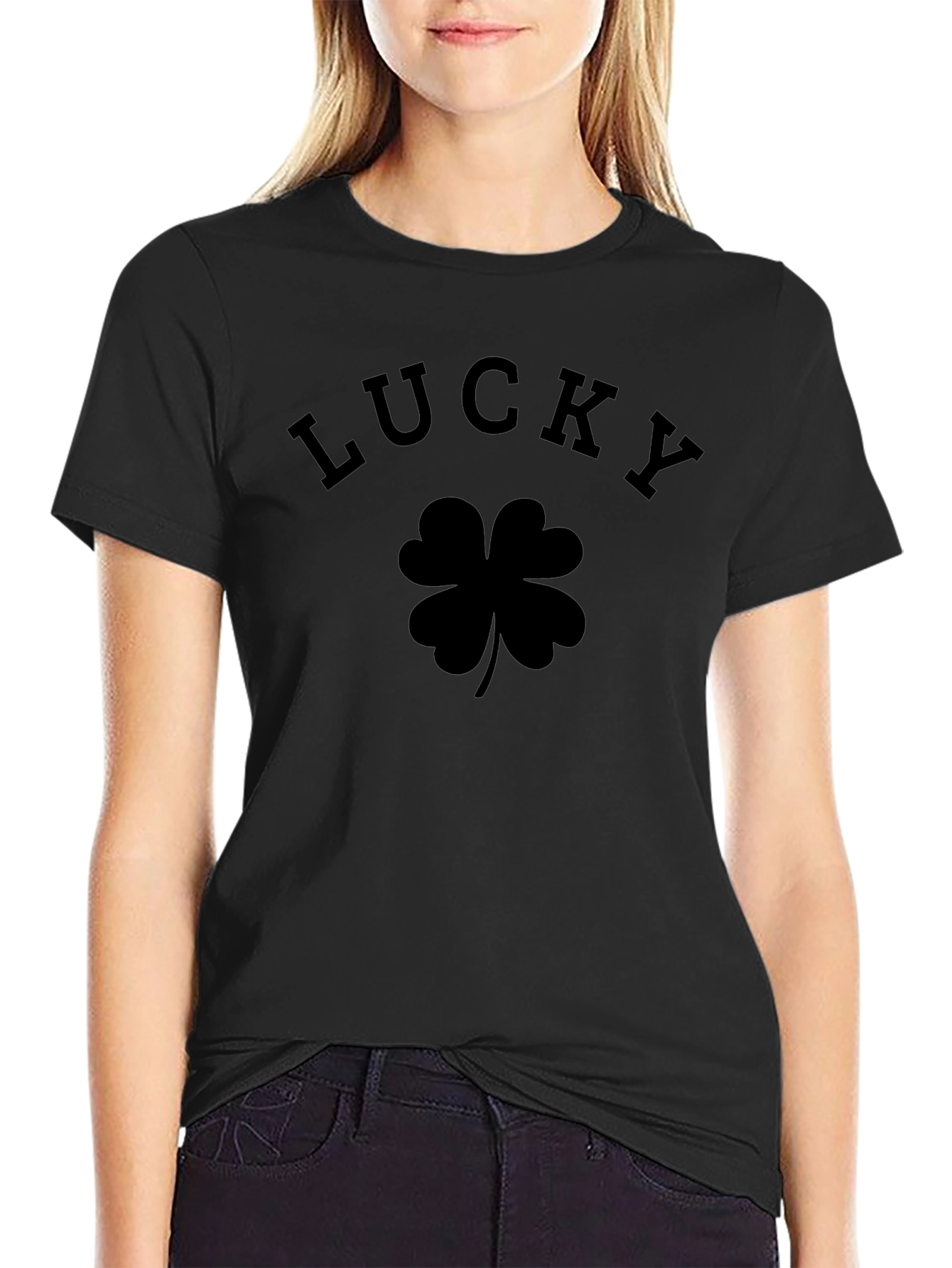 Lucky Four Leaf Clover Graphic Tee