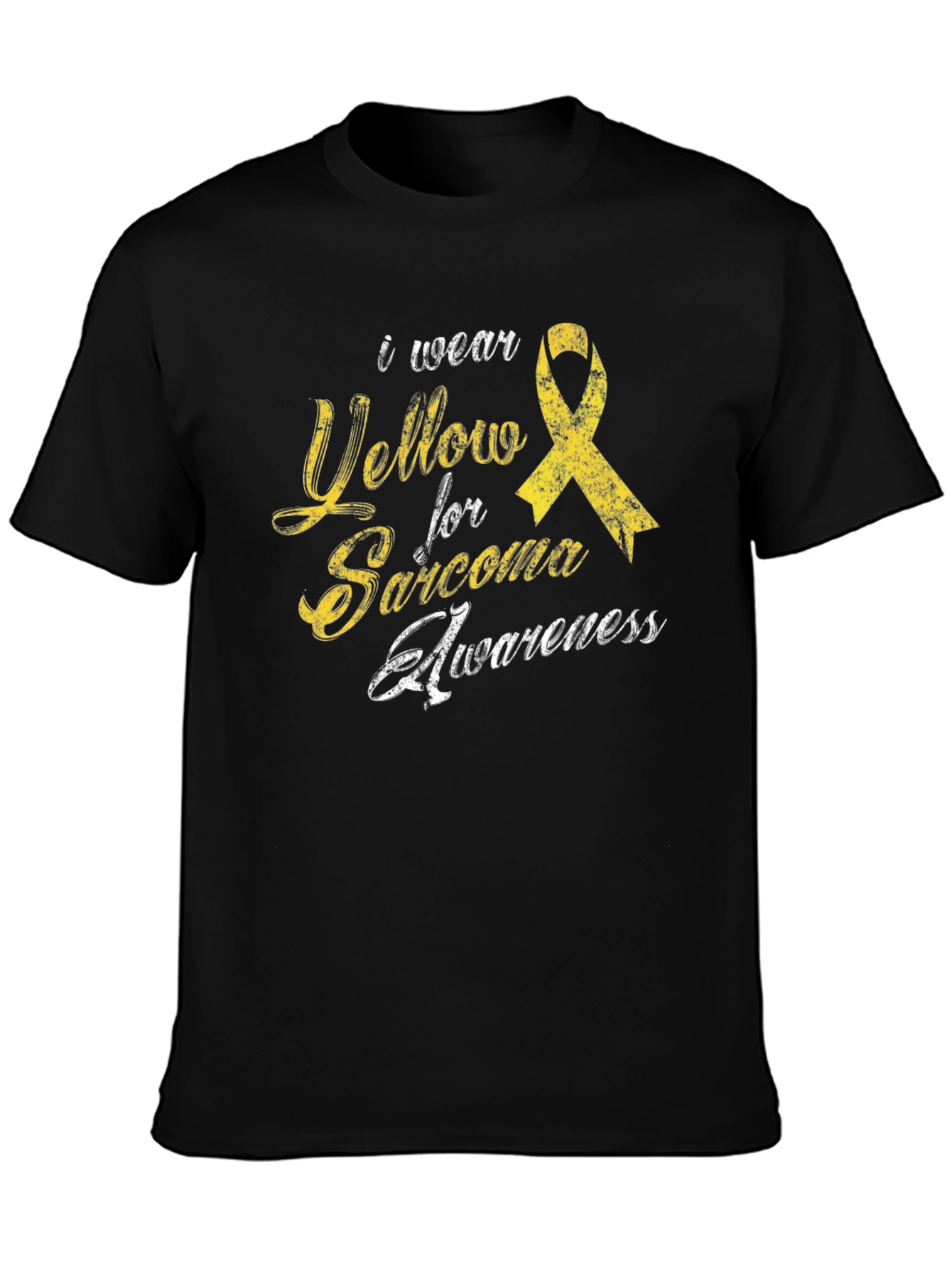 Sarcoma Awareness Tee - I Wear Yellow Ribbon