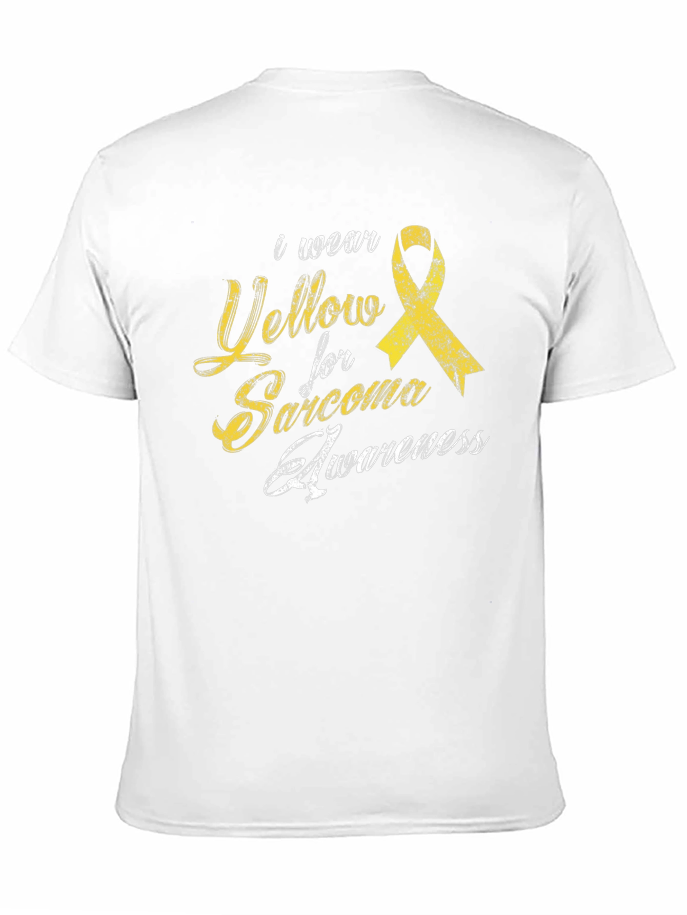 Sarcoma Awareness Tee - I Wear Yellow Ribbon