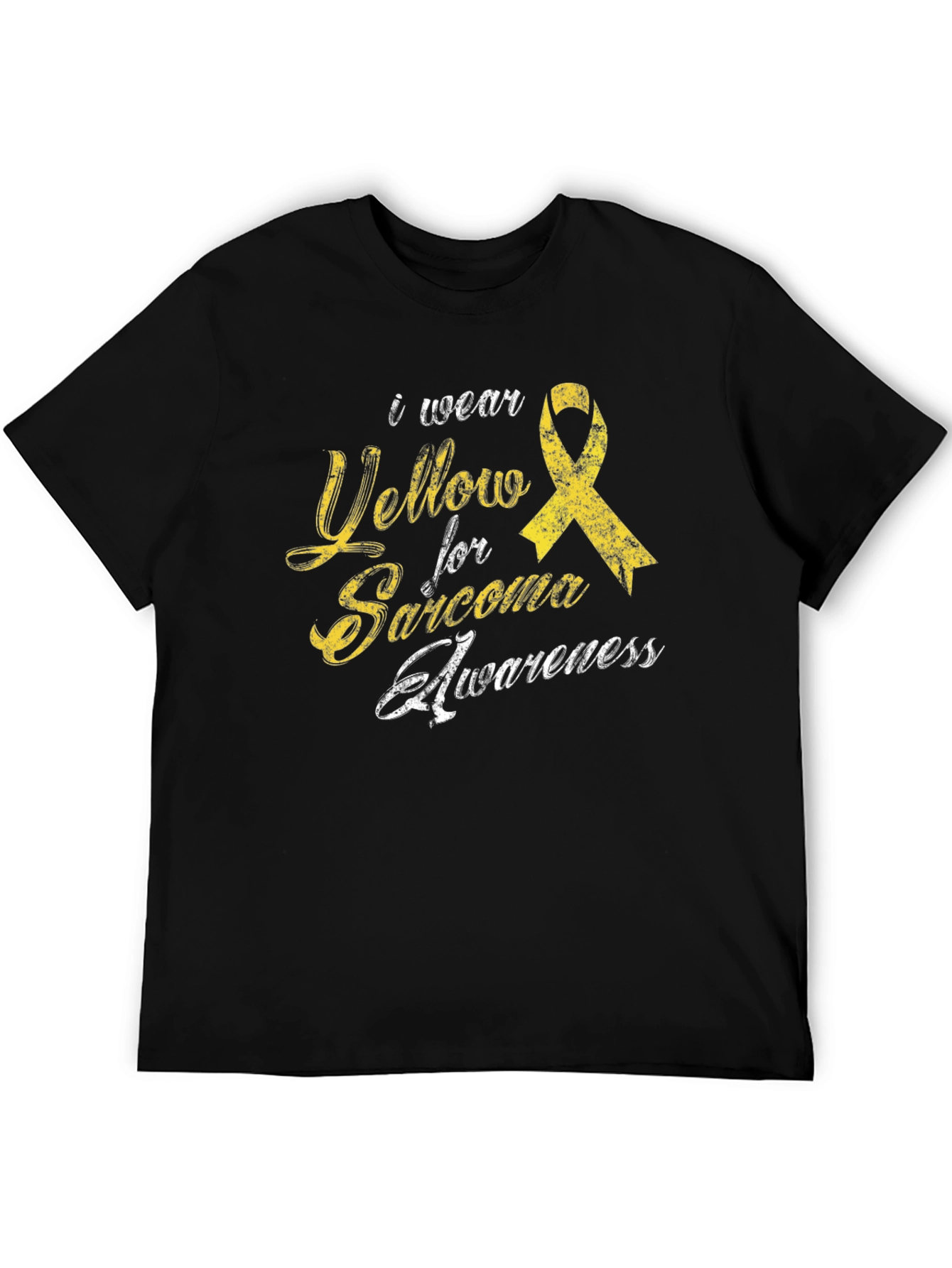 Sarcoma Awareness Tee - I Wear Yellow Ribbon