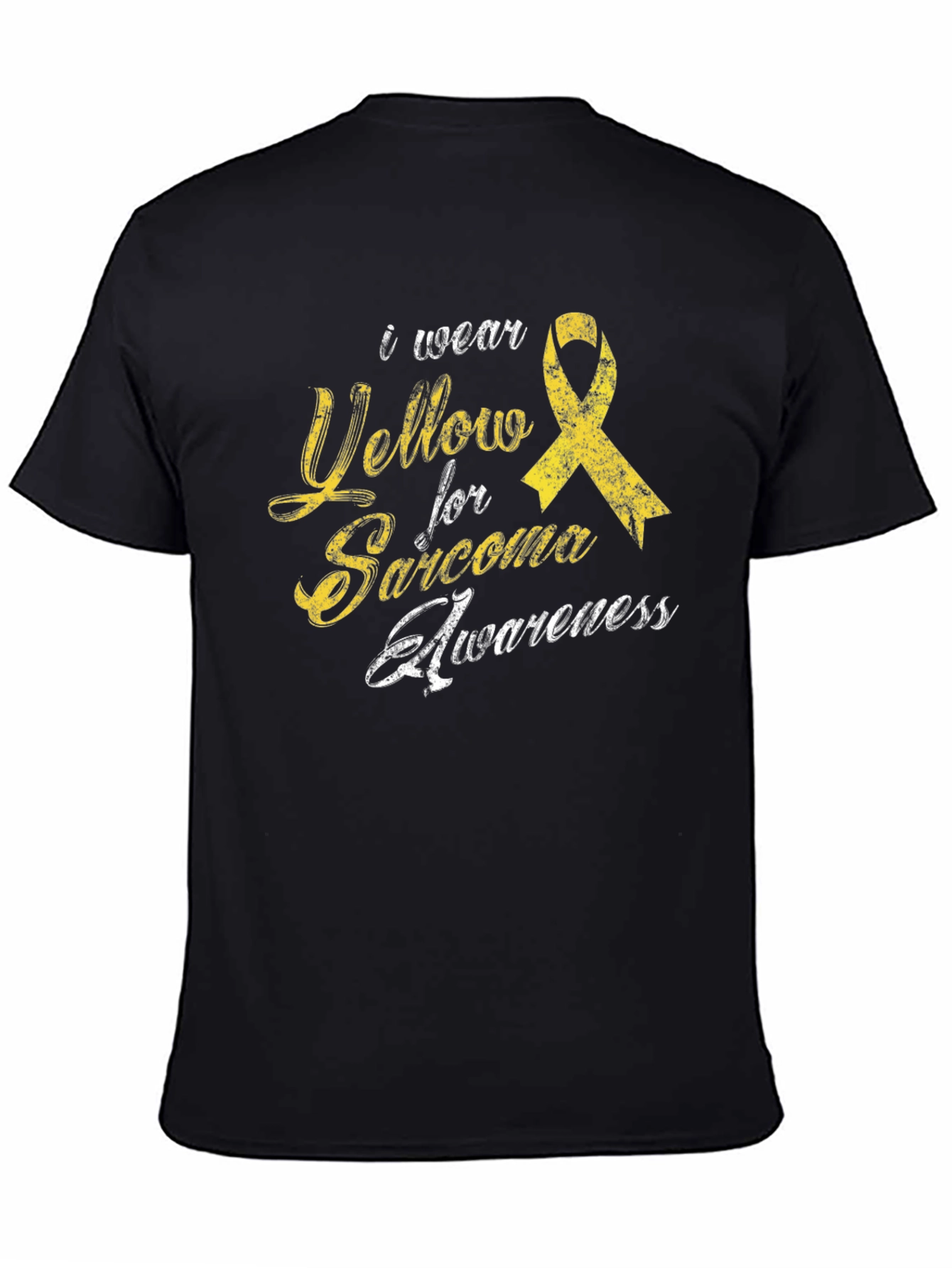 Sarcoma Awareness Tee - I Wear Yellow Ribbon