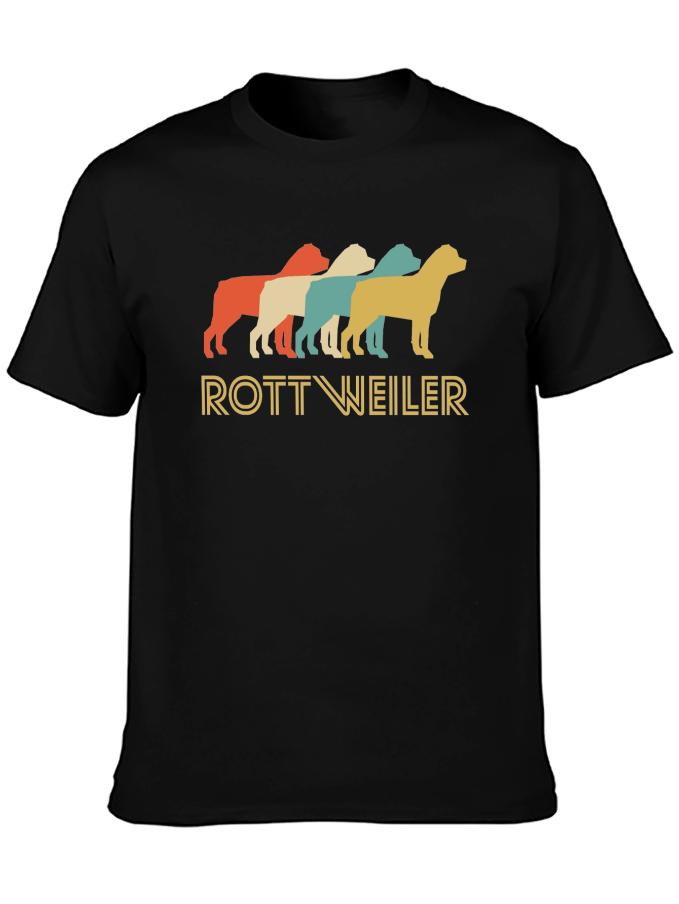 Retro Rottweiler Dog Breed Graphic T-Shirt