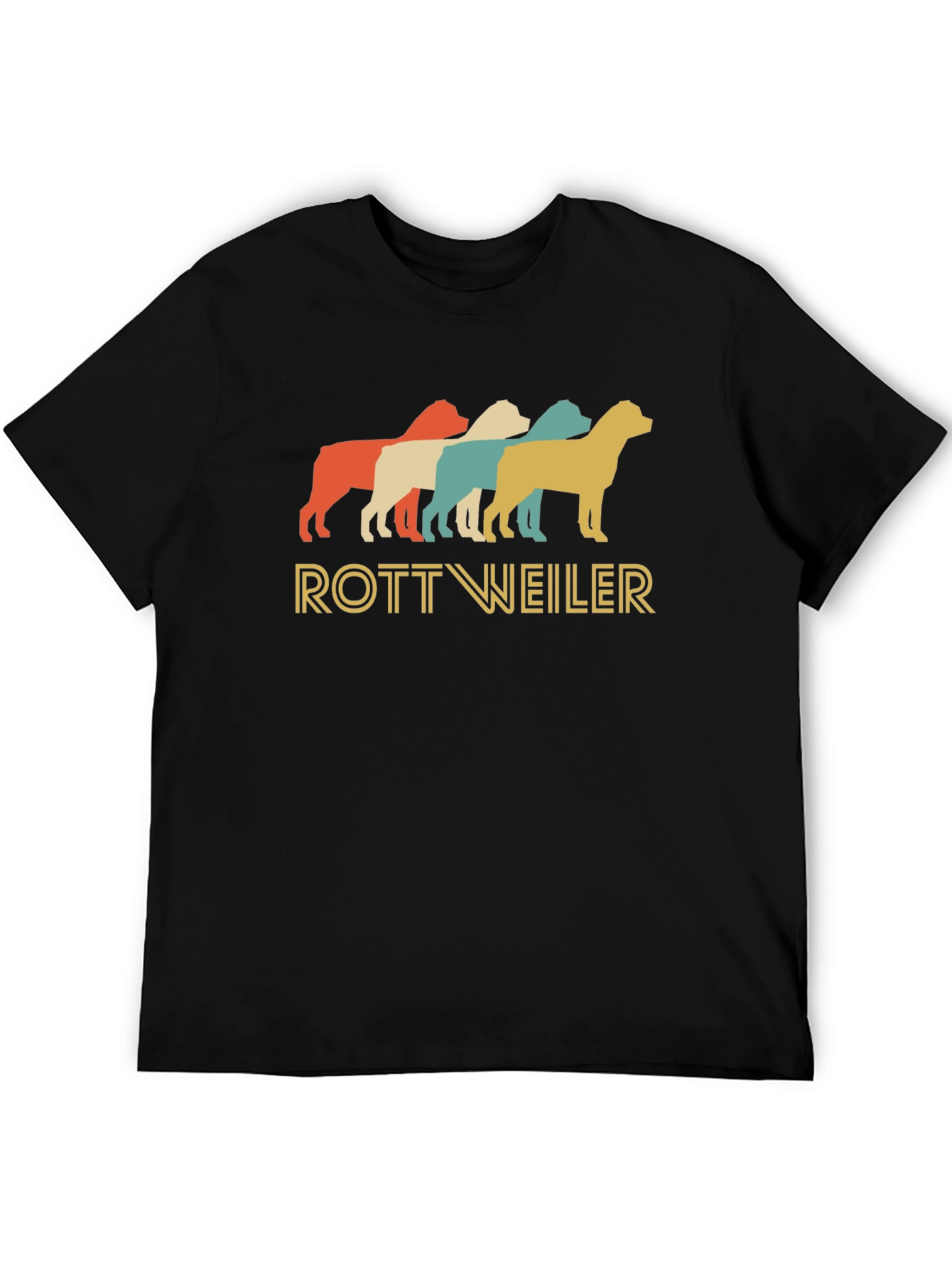 Retro Rottweiler Dog Breed Graphic T-Shirt