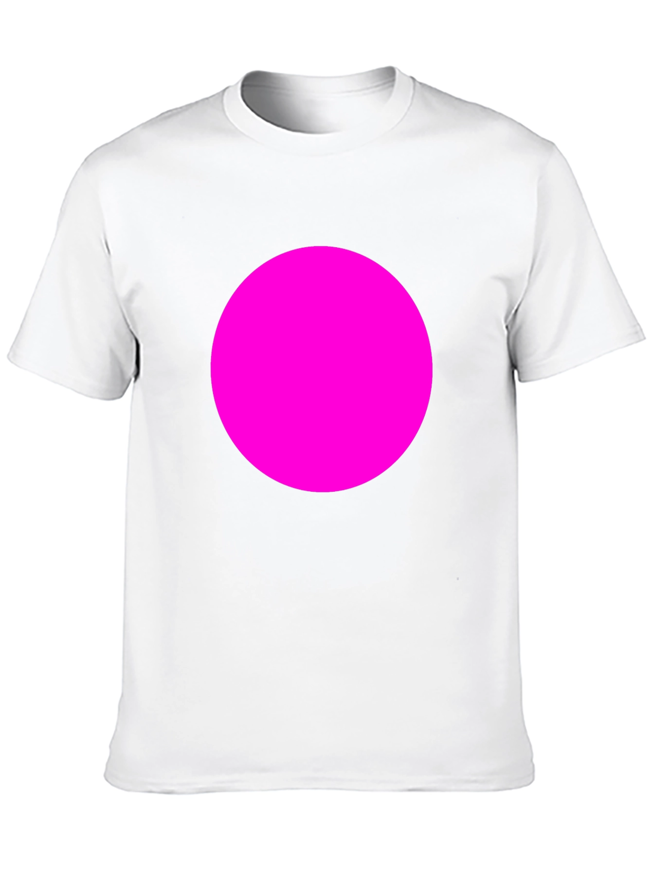 Bold Pink Circle Tee - Modern Graphic T-Shirt