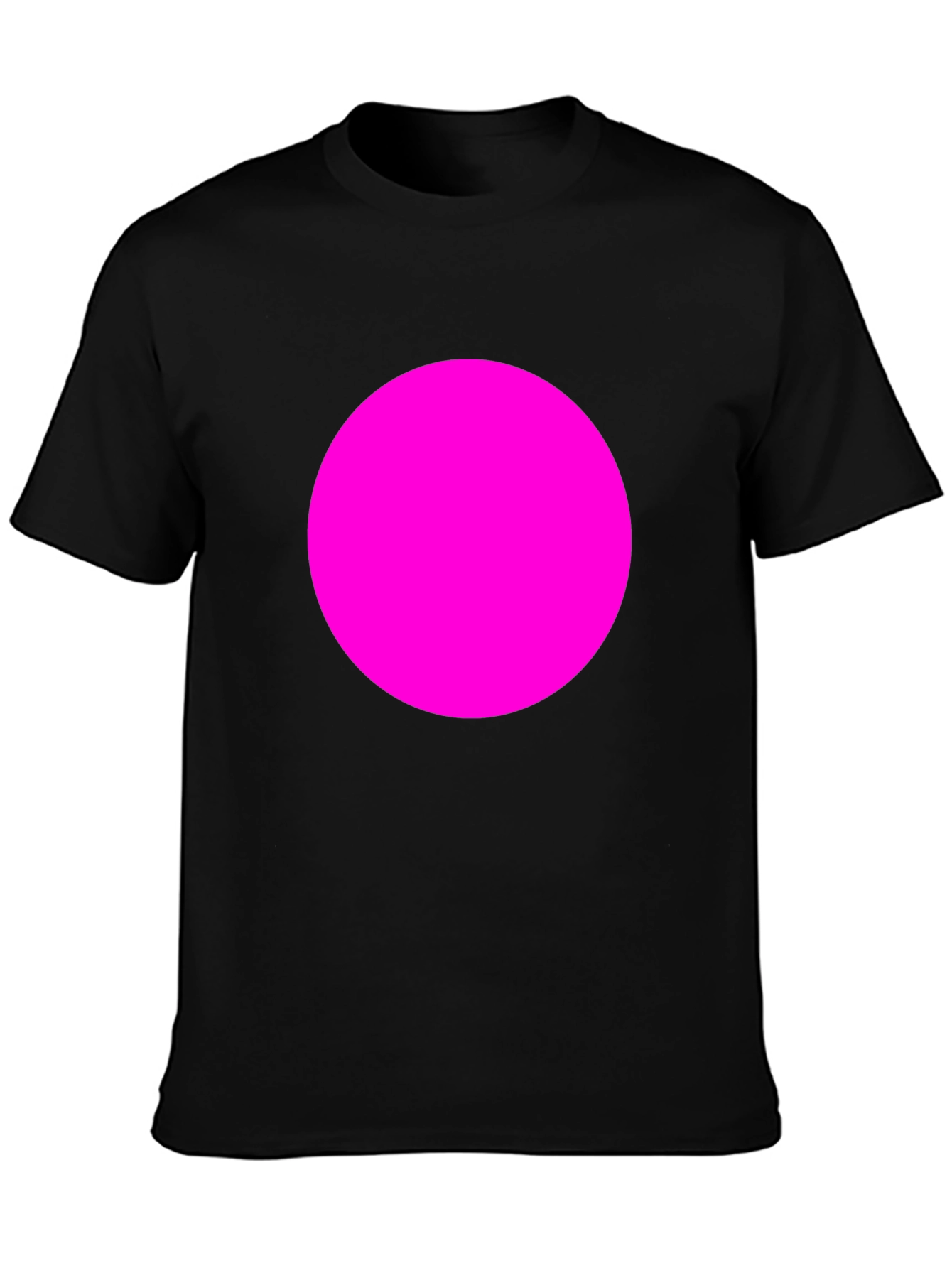 Bold Pink Circle Tee - Modern Graphic T-Shirt